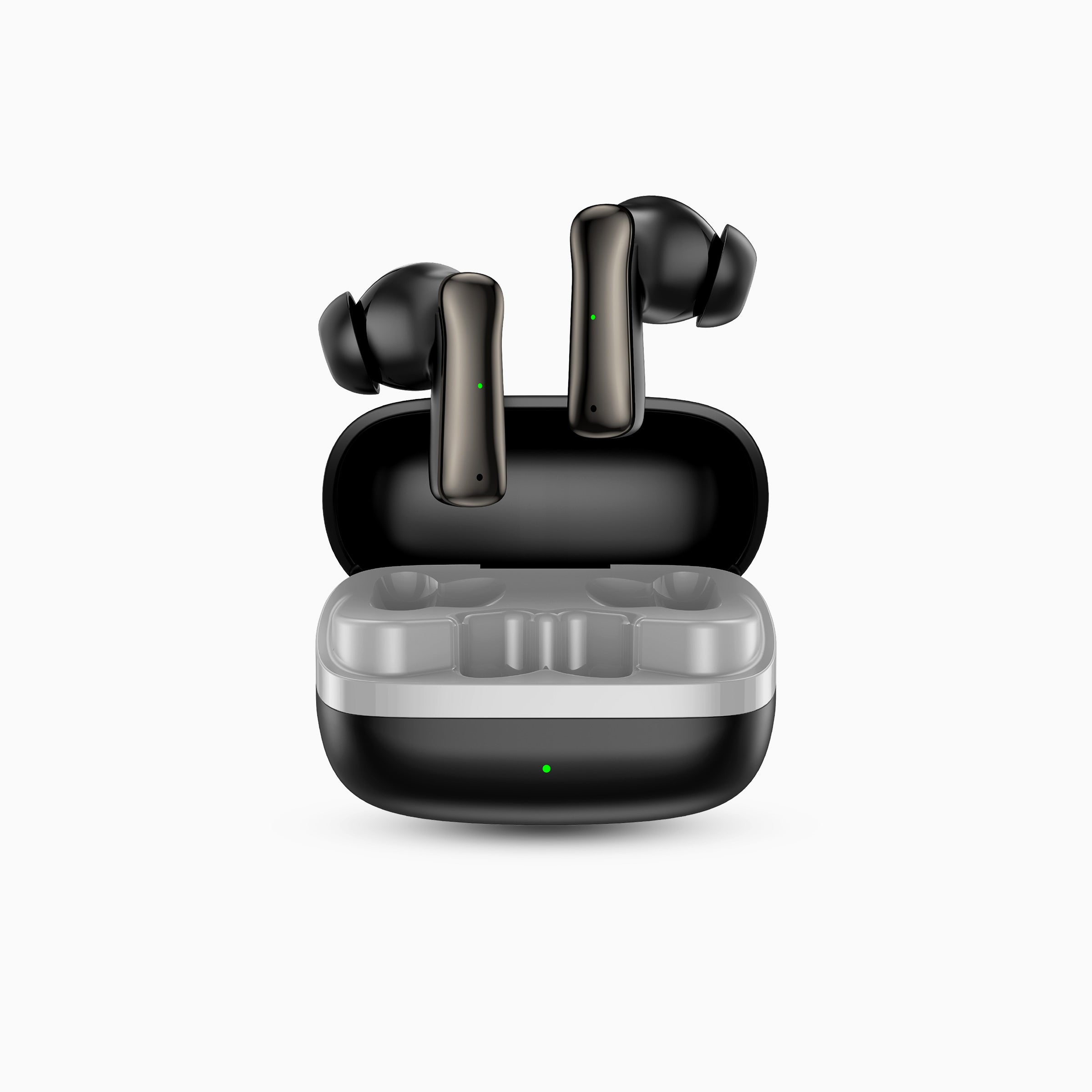Frontech NEOBUD True Wireless Earbuds | Bluetooth 5.3 | 35H Playback | Type-C Fast Charging | Touch Control | Sweat-Proof Design (EF-0075BLK)