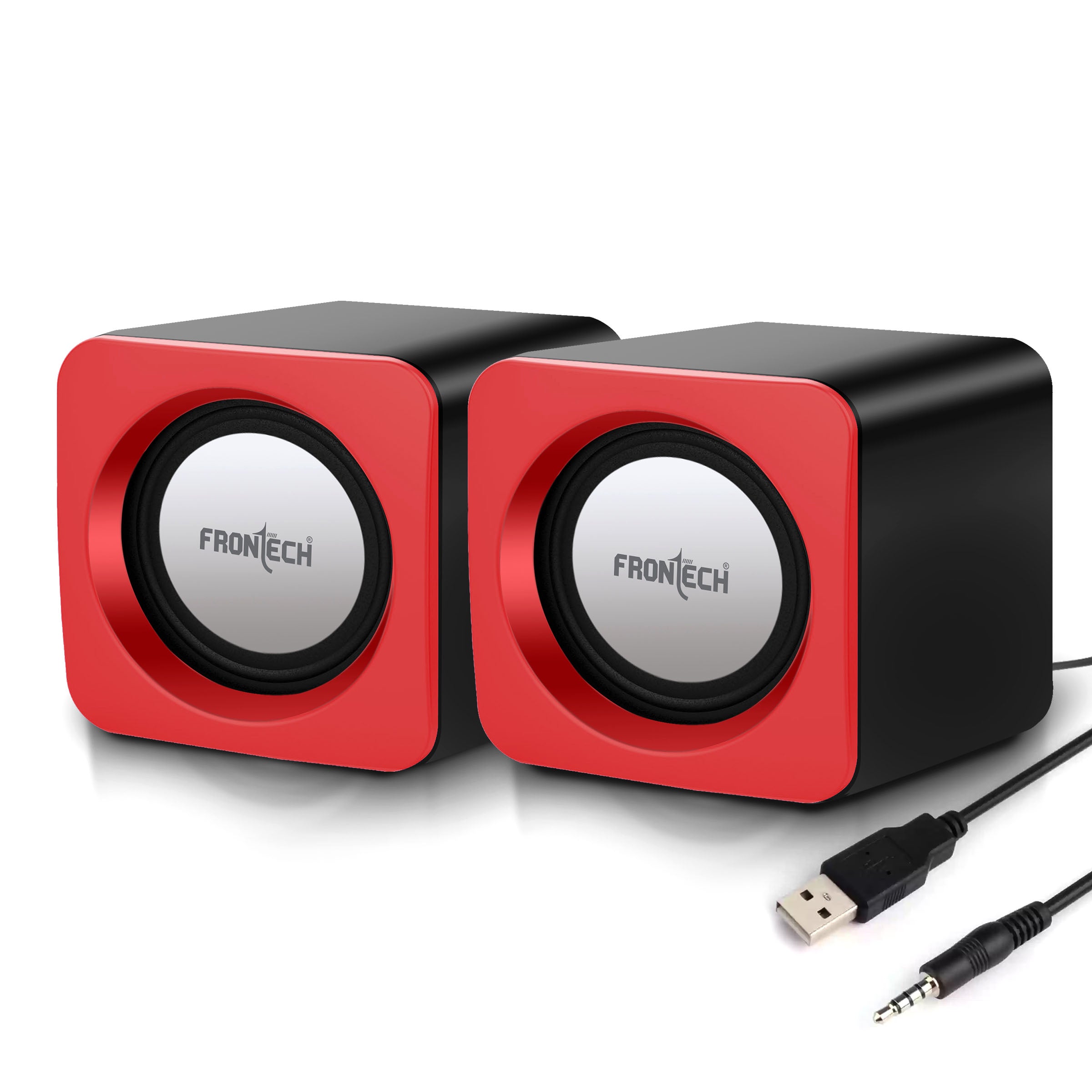 2.0 Channel USB Speakers | 1.5W x 2 Output | AUX Input (SPK-0002)