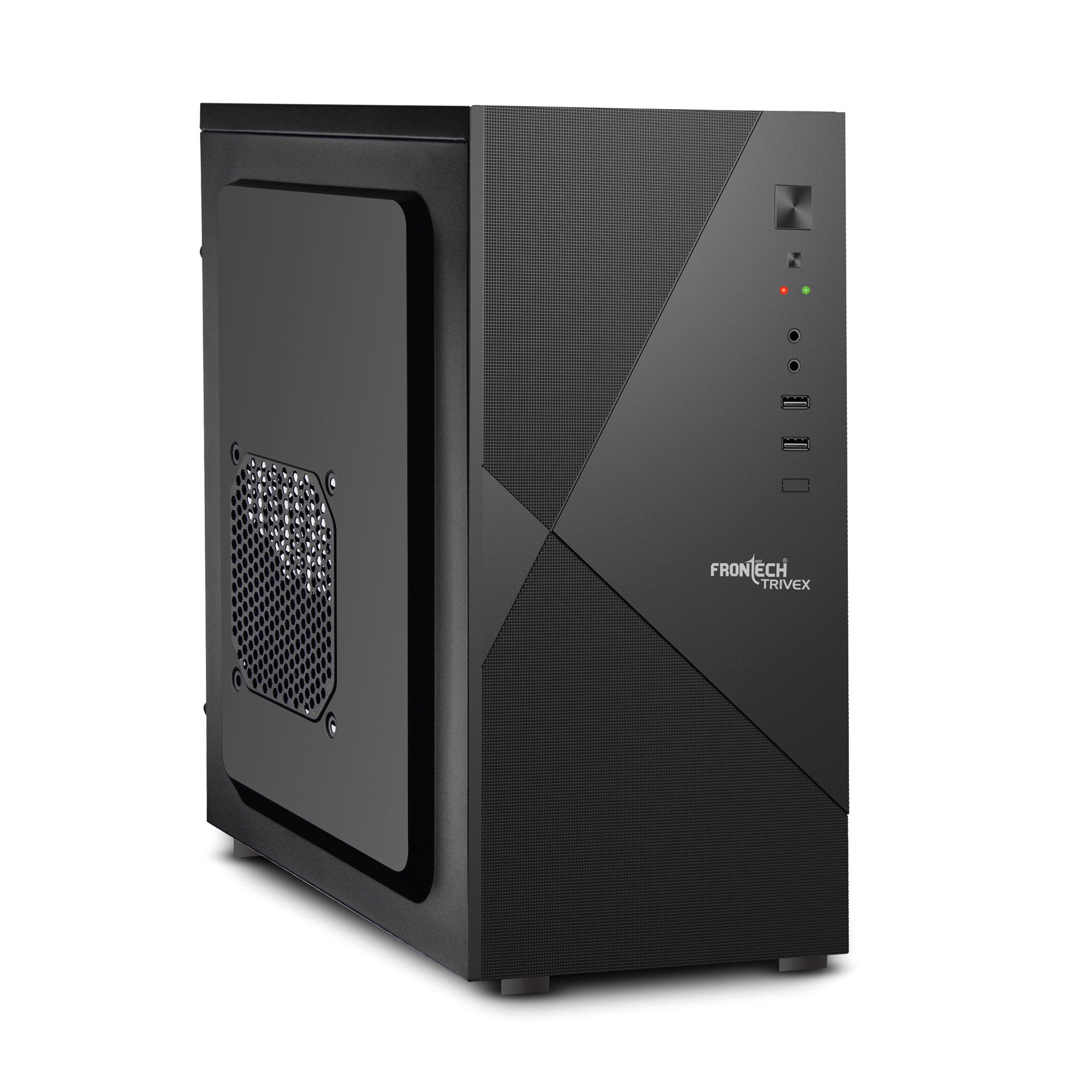 Frontech FT-4373 TRIVEX: Dual USB and Front Audio Mid-Tower Case | The Sleek and Powerful PC Case.