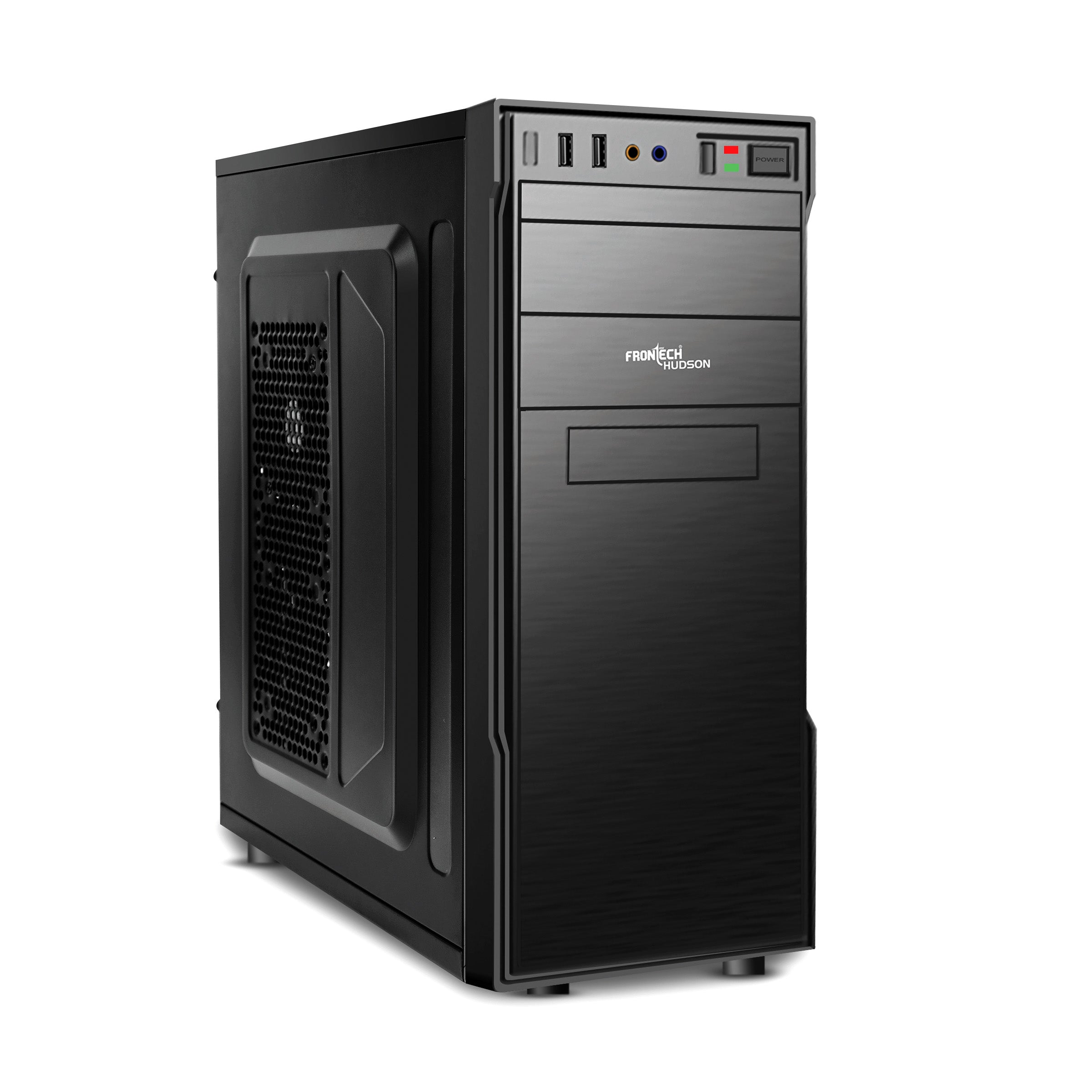 Hudson Premium Silver Range ATX Cabinet | 2x80mm Fans, USB 1.1 & 3.0 Ports (FT-4301)