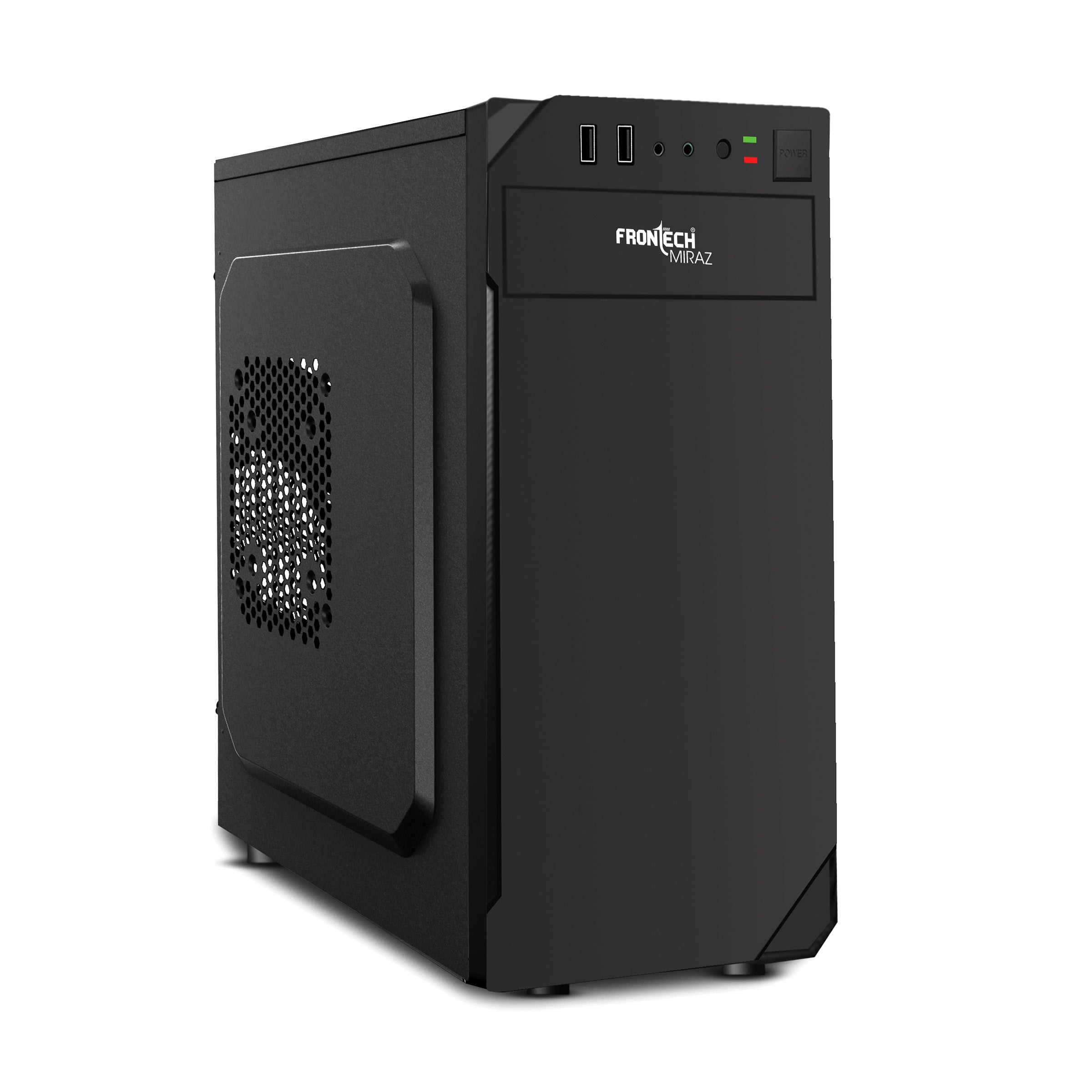 Miraz Silver Range ATX Cabinet | Front Audio, 2x Front USB 2.0 Ports (FT-4314)