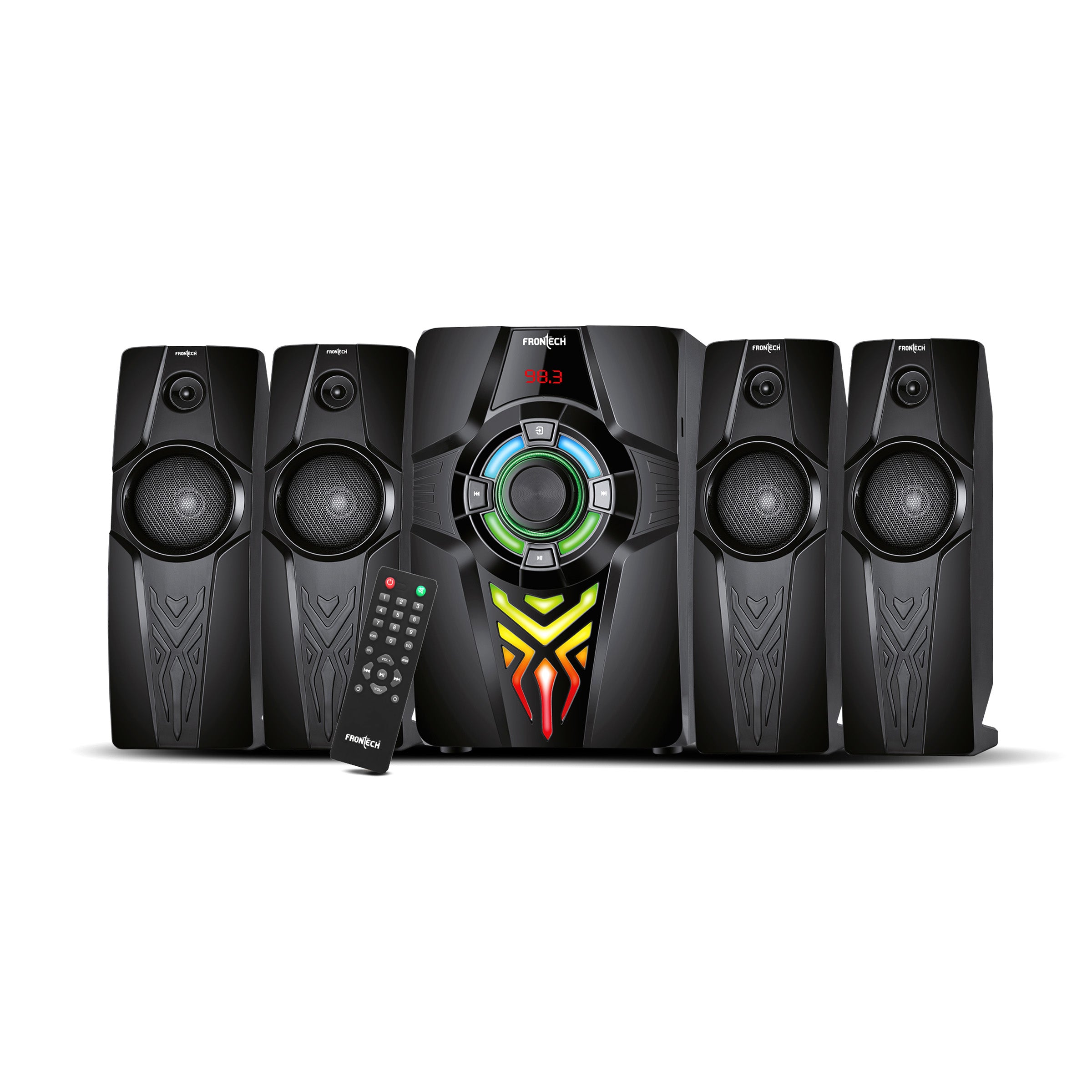 Frontech SW-0154 | Premium 2.1 Multimedia Speaker – Crystal Clear Sound, Wireless Freedom & Built-In Amplifier
