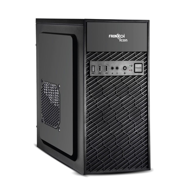 Icon Silver Range ATX Cabinet | Front Audio, 2x Front USB 2.0 Ports (FT-4371)