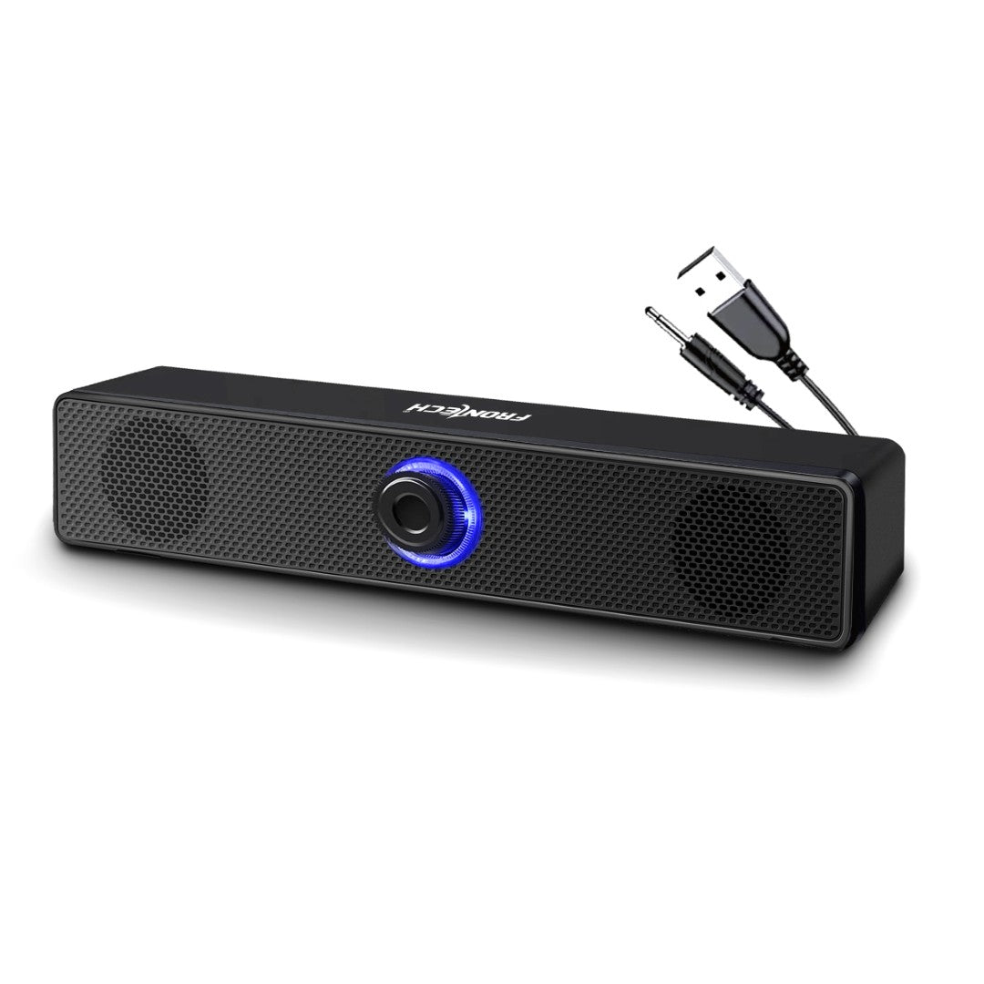 1.0 USB Speakers with RGB Lights | 10W Power | AUX/USB (SPK-0008)