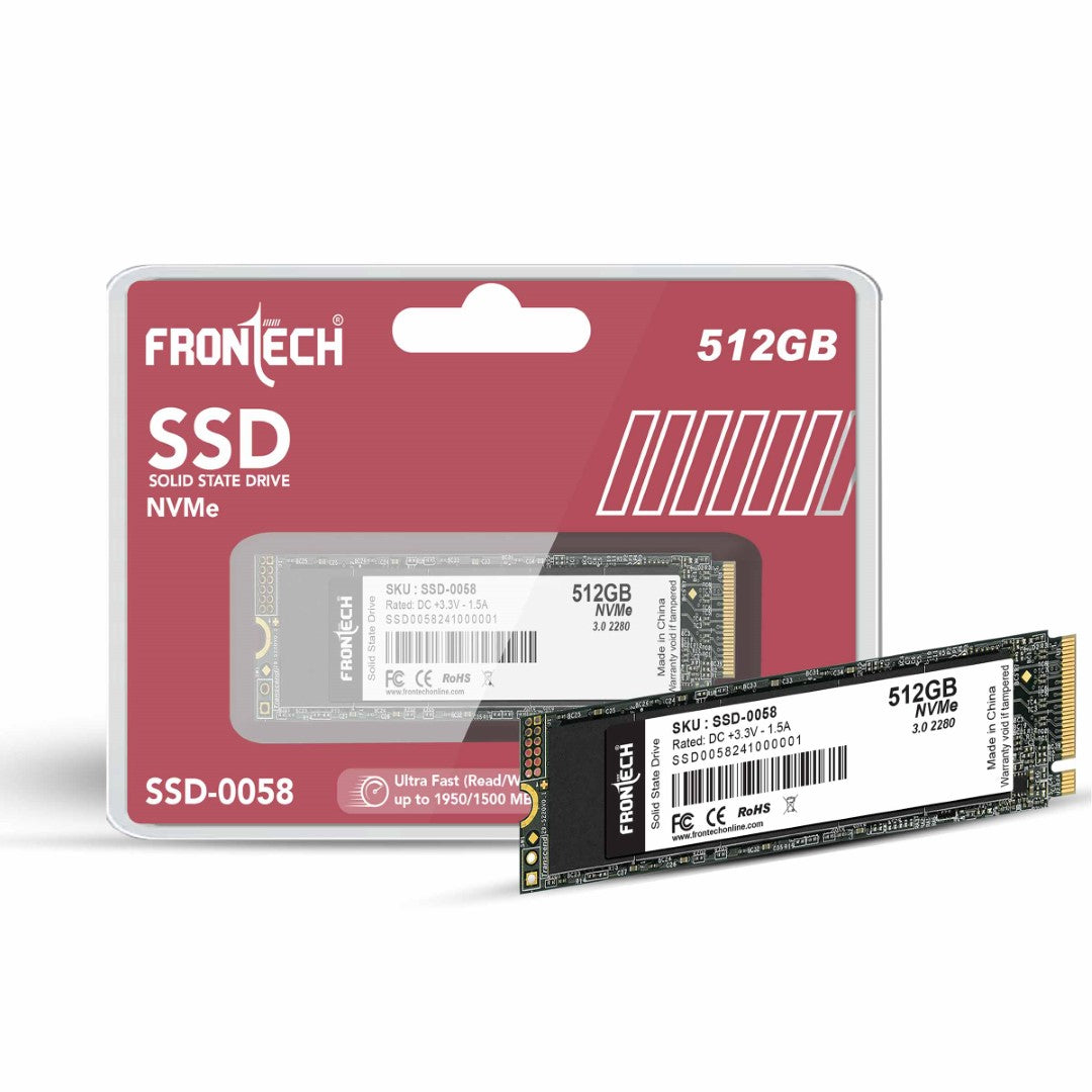 512GB Internal SSD | M.2 2280 NVMe, Ultra-Fast 1950/1500 Mbps (SSD-0058)
