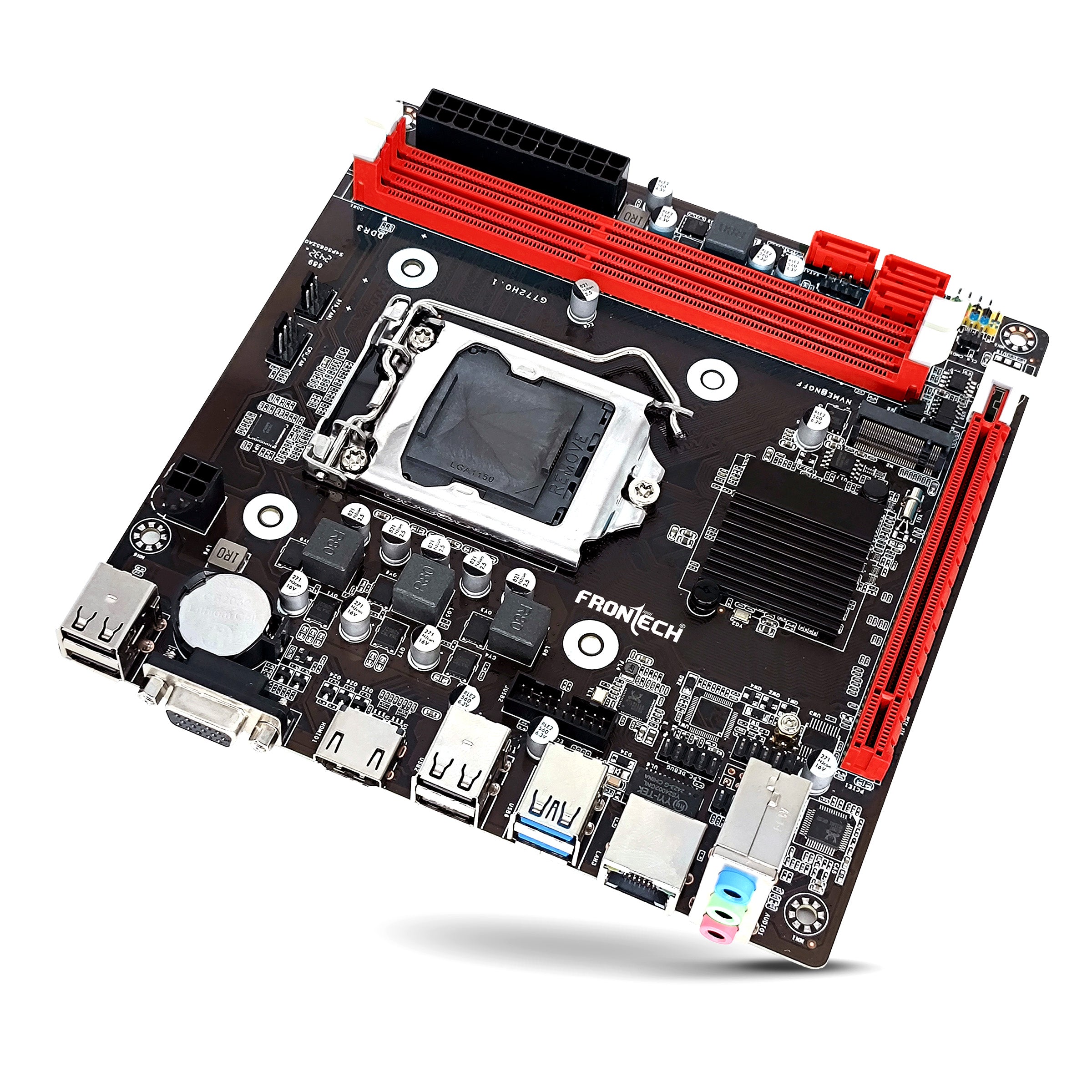 Frontech ProSeries H81 ATX Motherboard - Support Intel | AMD Processor,DDR4 | DDR5,PCIe Slots,LAN, Multiple USB Ports, HDMI | DisplayPort outputs