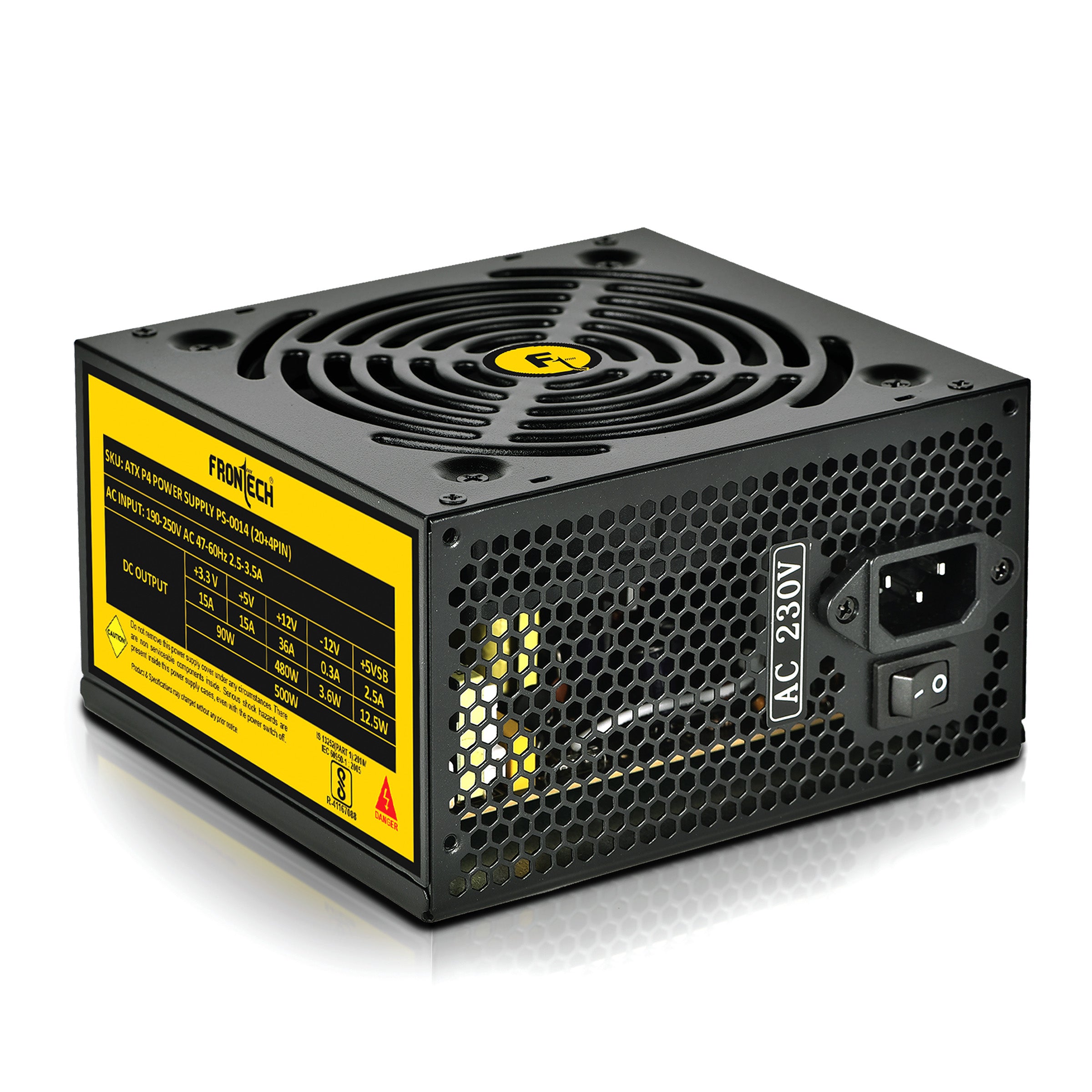 Pro Gaming 500W PSU with Built-in Protections and Smart Cooling (PS-0014)