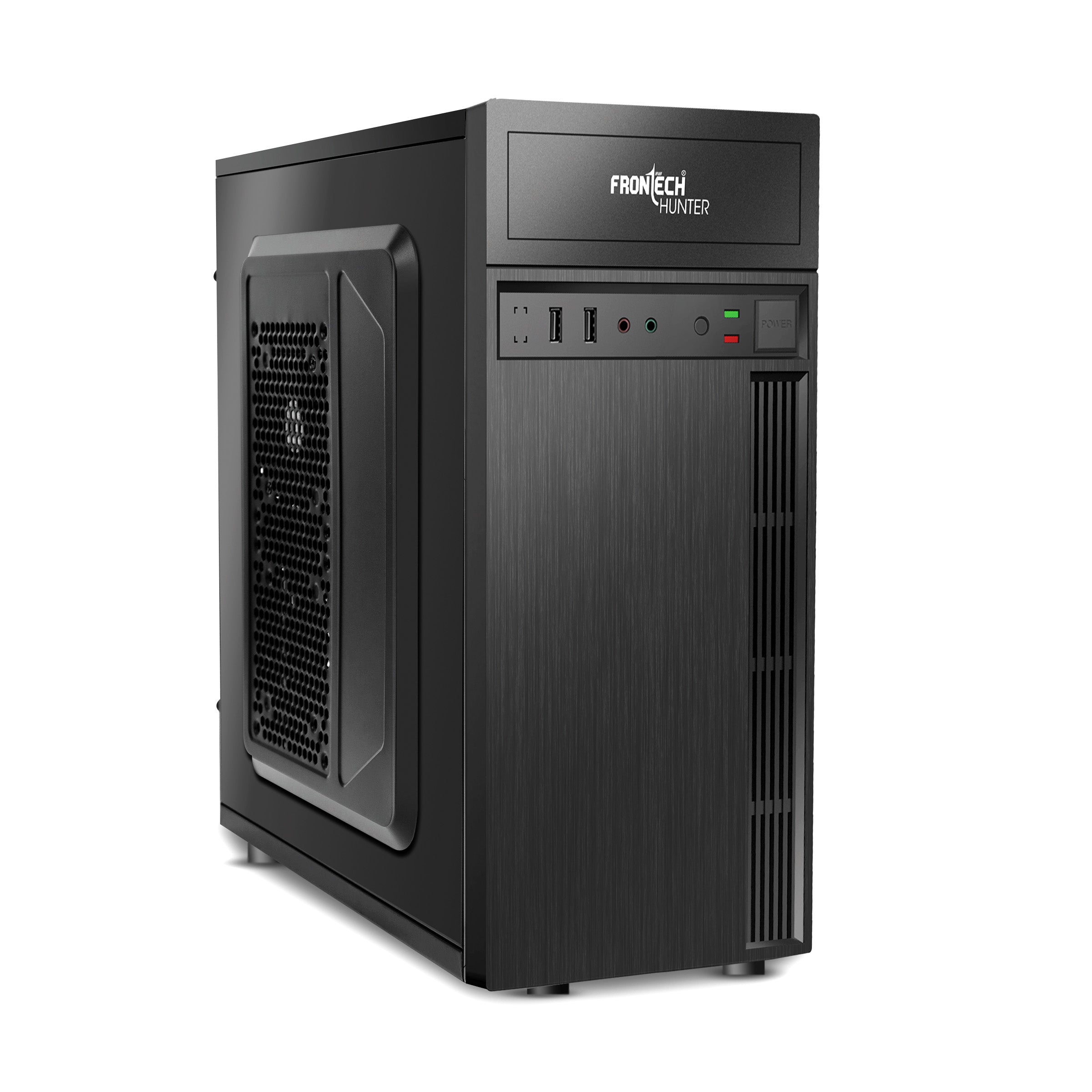 Hunter Silver Range ATX Cabinet | Front Audio, 2x Front USB 2.0 Ports (FT-4313)