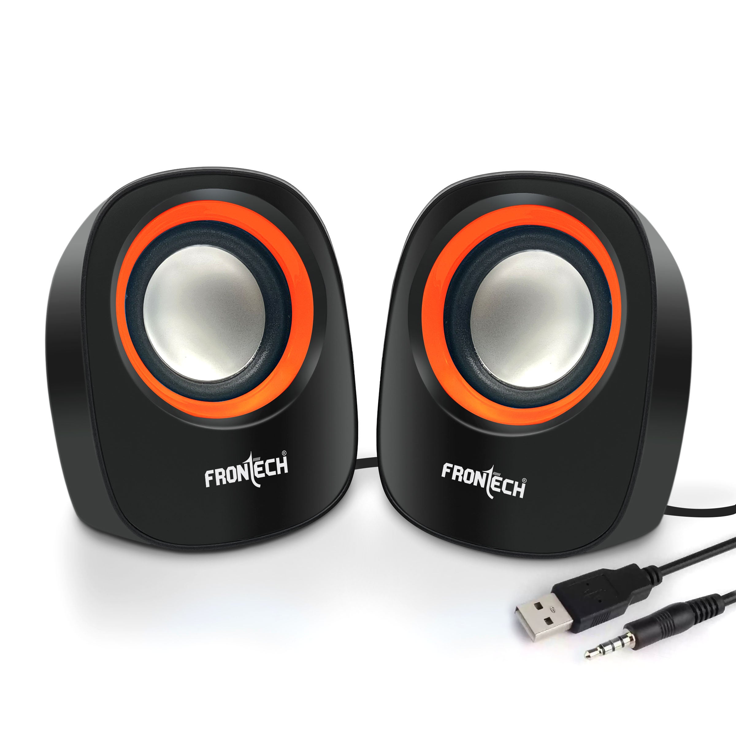 2.0 USB Speakers | 8W Output | AUX Input | Foam Edge (SPK-0003)