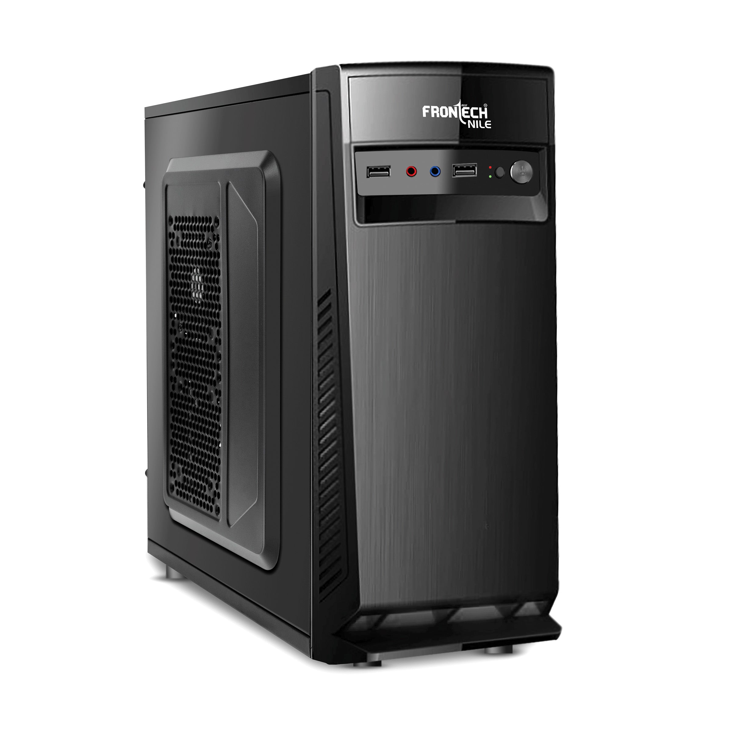 Nile Silver Range ATX Cabinet | Front Audio, 2x Front USB 2.0 Ports (FT-4266)