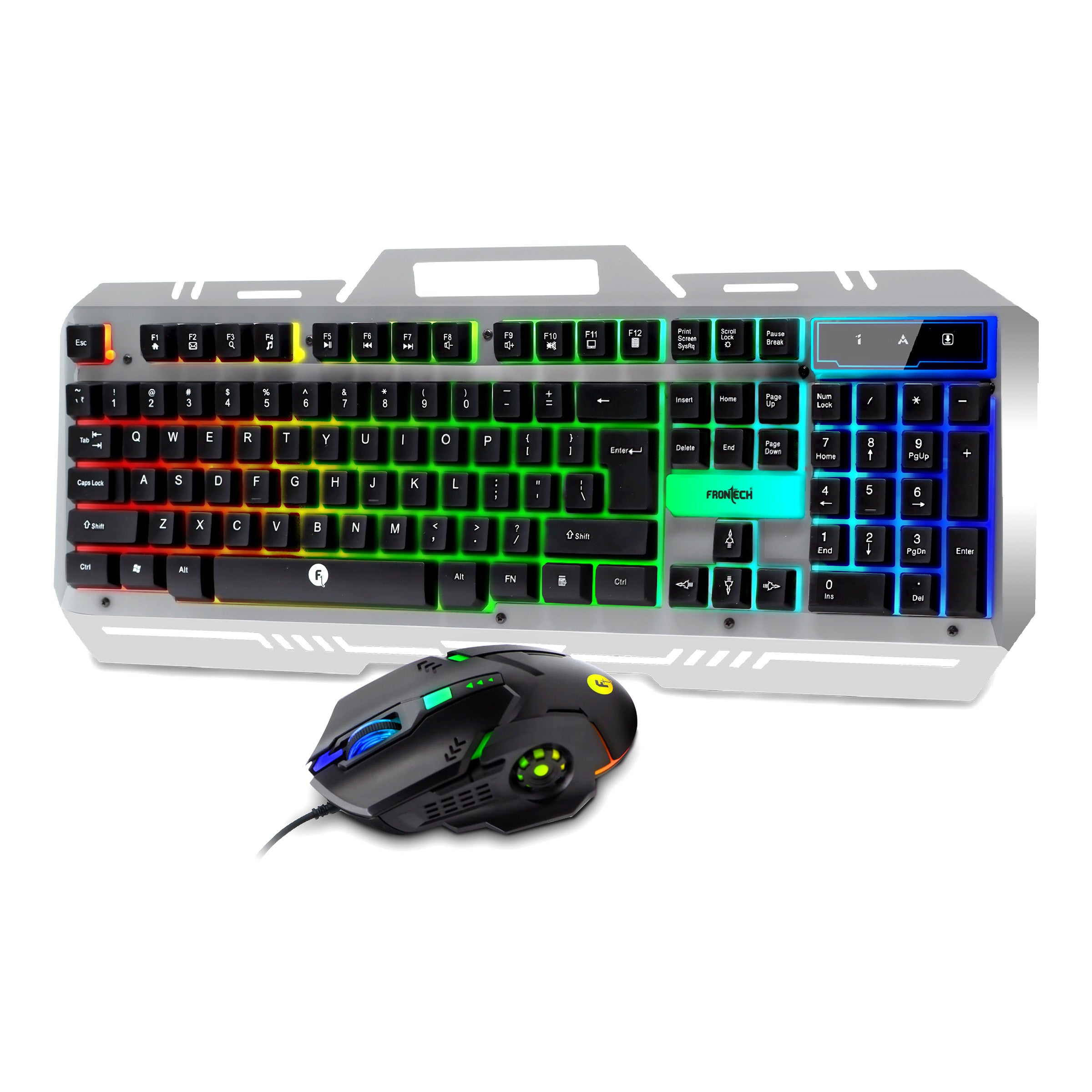Super Design Wired RGB Backlight Effects Gaming Keyboard and Optical Mouse Combo (KB-0039)