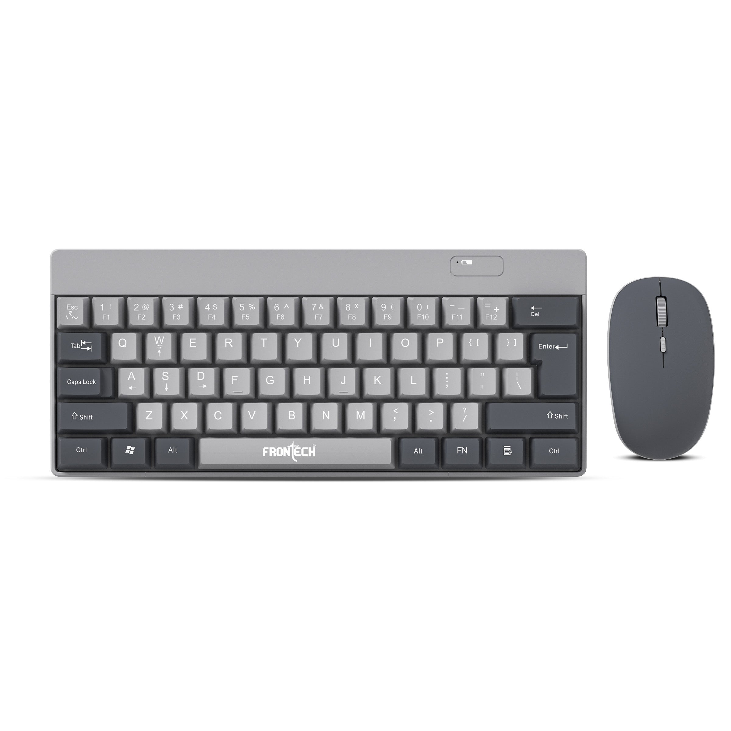 Frontech wireless keyboard & mouse combo | Compact Design | 2.4 Ghz |1600 DPI | 61 Keys Keyboard ( KB-0032 )