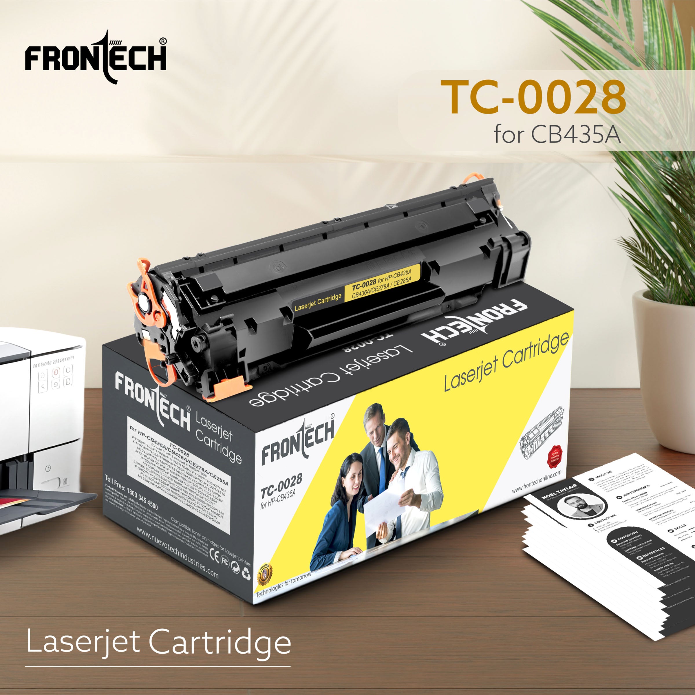 CB435A/CB436A/CE278A/CE285A Toner Cartridge | Compatible with HP P1106-P1606 Series (TC-0028)