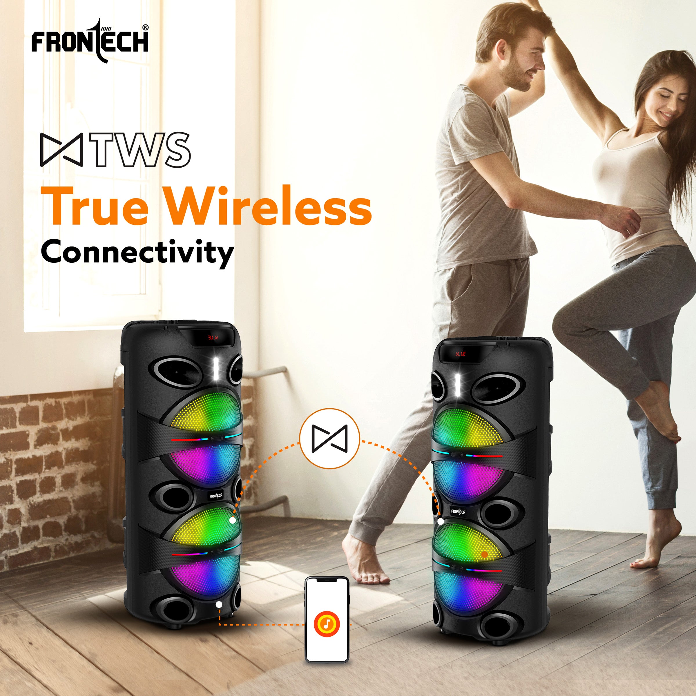 Groove Multimedia 24W Wireless Trolley Speaker (SW-0179)