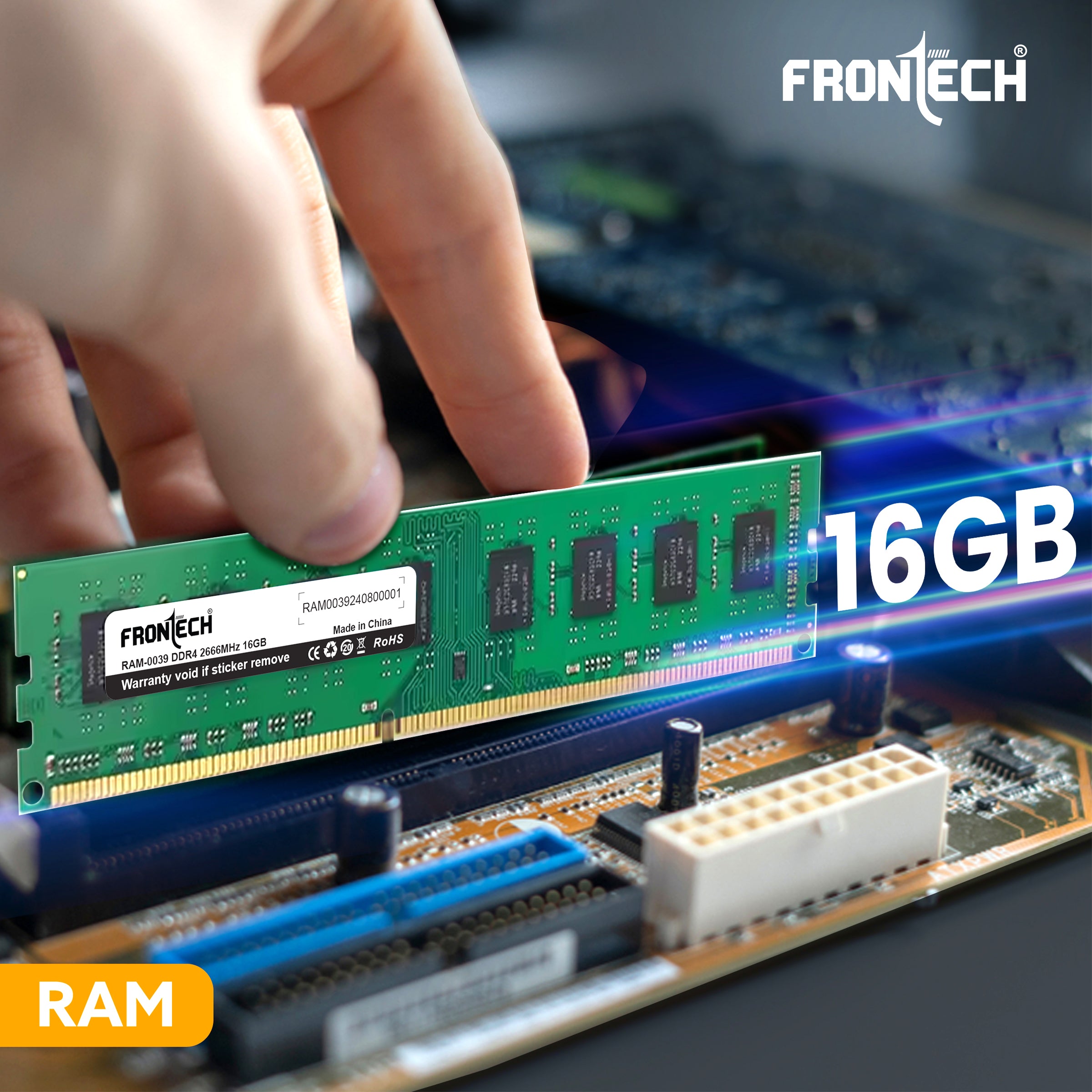 16GB DDR4 16 Chips 2666 MHz Desktop RAM Memory (RAM-0039)