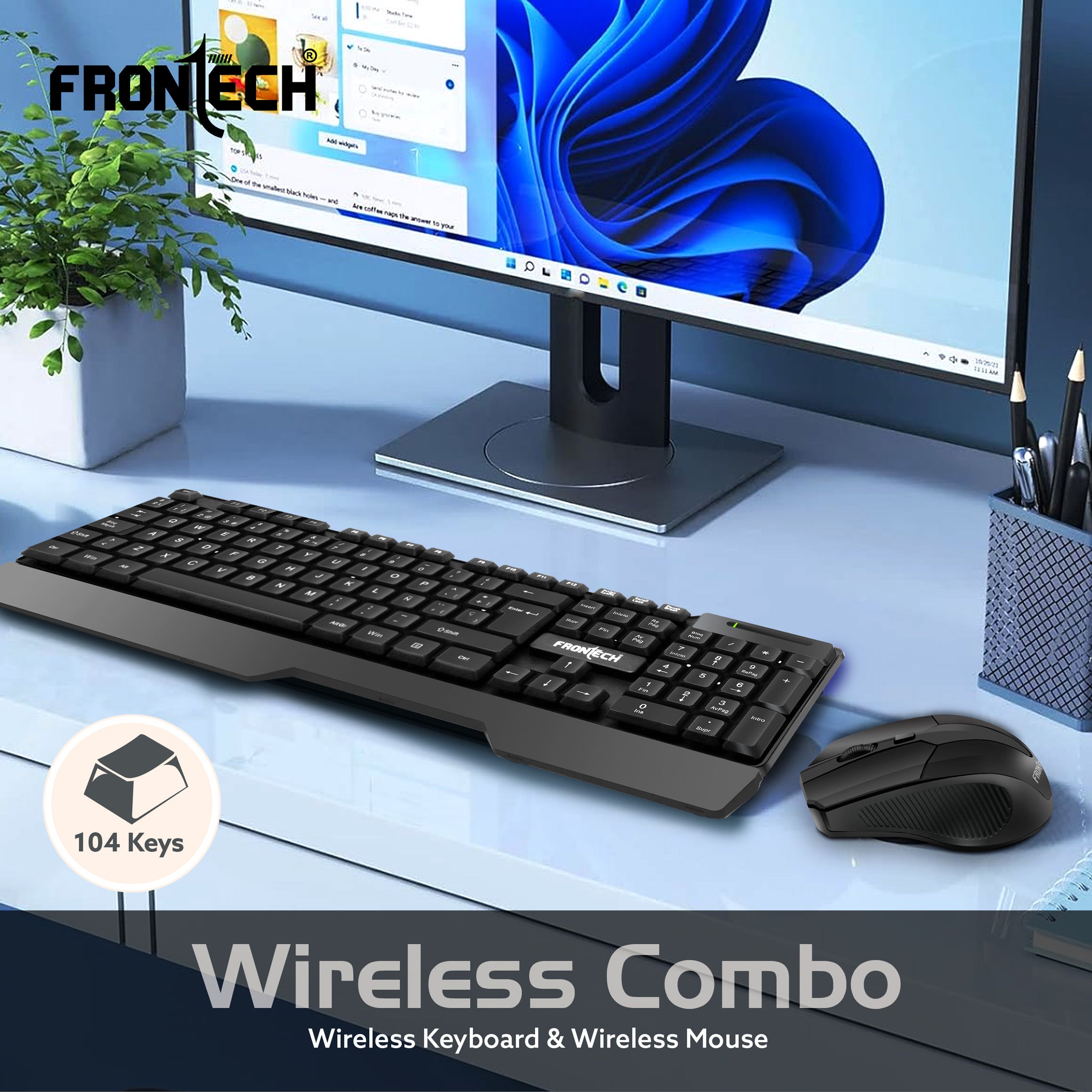 Wireless Keyboard and Mouse Combo (KB-0025)