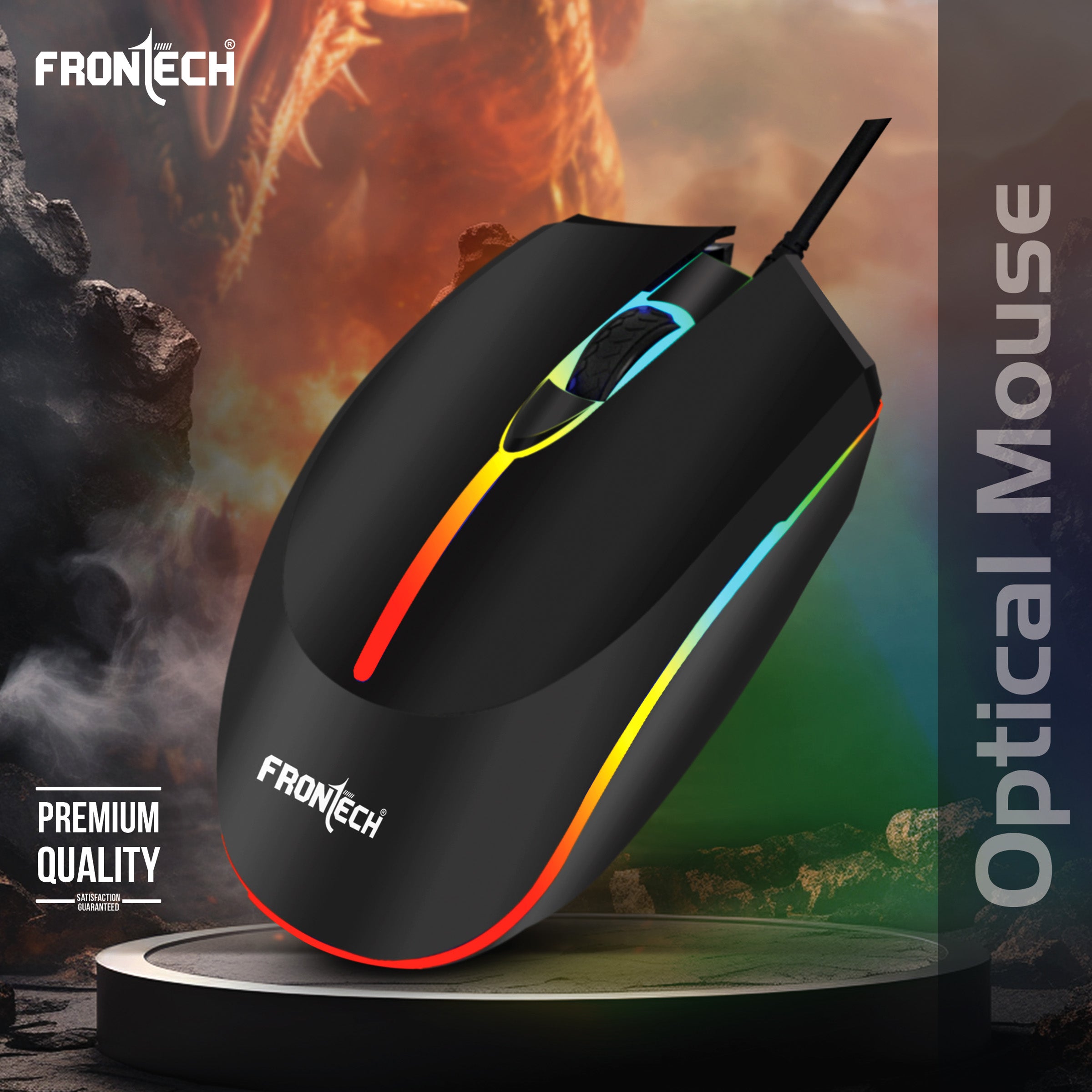 Wired USB Optical Mouse (MS-0068)