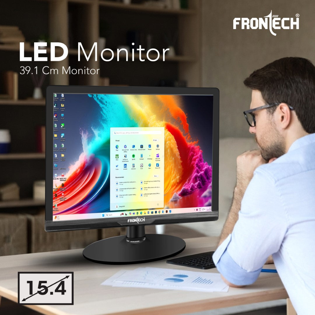 15.4'' HD LED Monitor | 60Hz, 1280x800 | Slim & Stylish (MON-0002)
