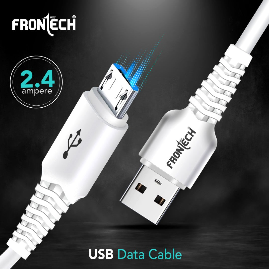 12W Fast Charging 1M Braided USB to V8 Cable | Data Sync | Durable & Versatile (1021)