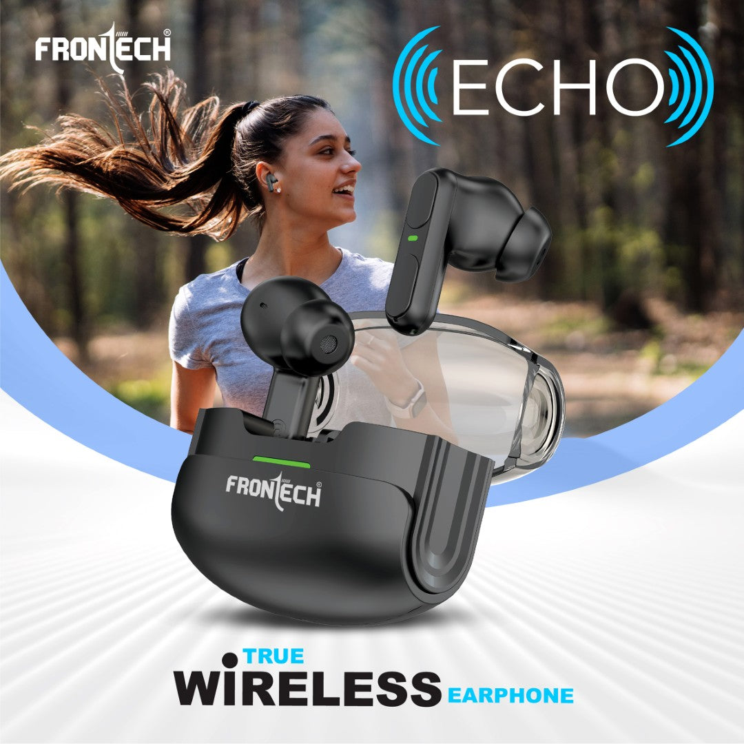 ECHO TWS Bluetooth v5.0 Earbud 24H Playtime, 30H Talk Time (EF-0070)