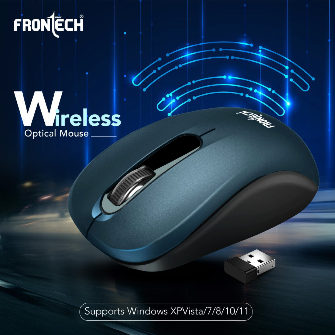 Wireless Mouse | 2.4GHz, 1000 DPI, Power Saver | USB Nano Receiver (MS-0092)