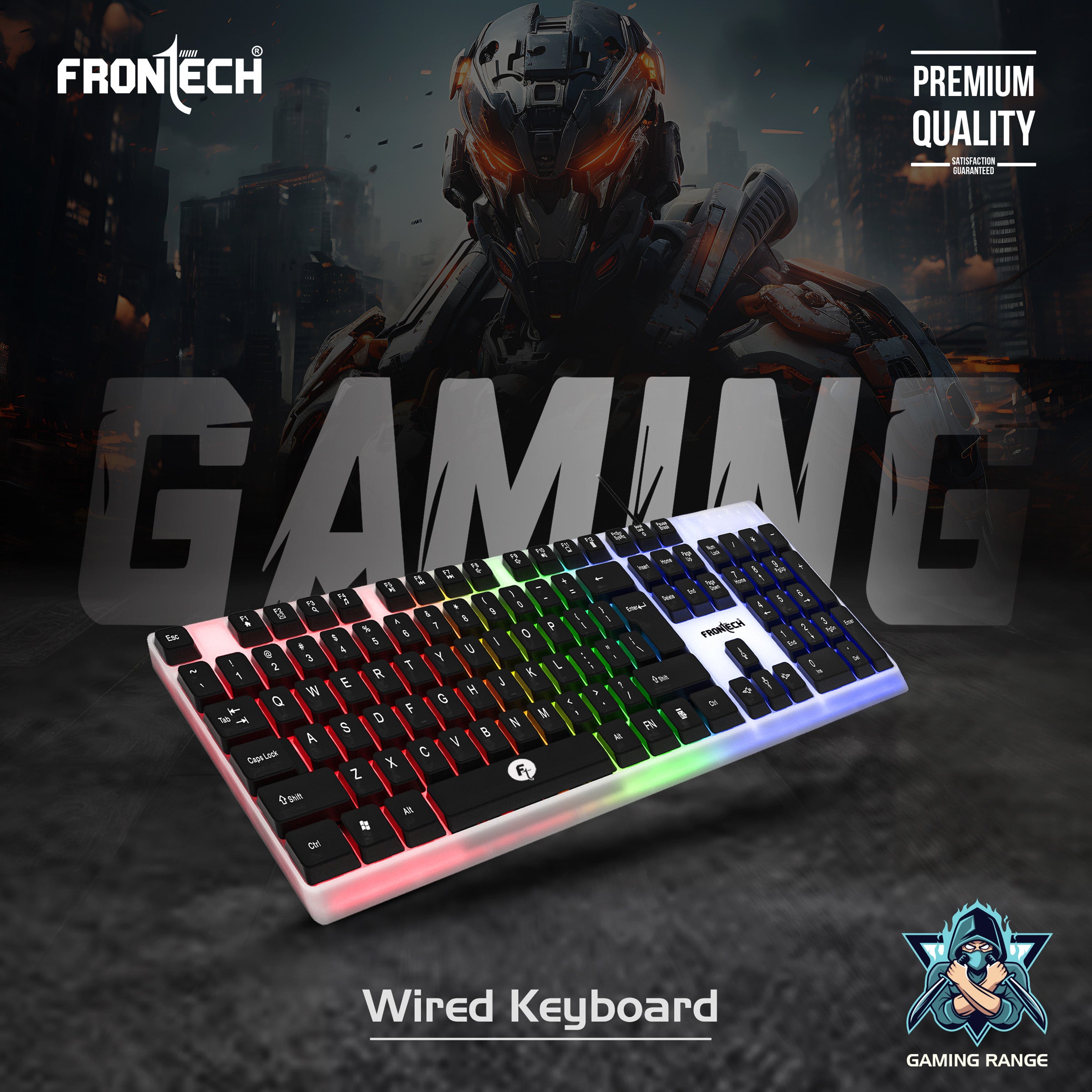 Wired Gaming Keyboard with 104 Keys (KB-0042)