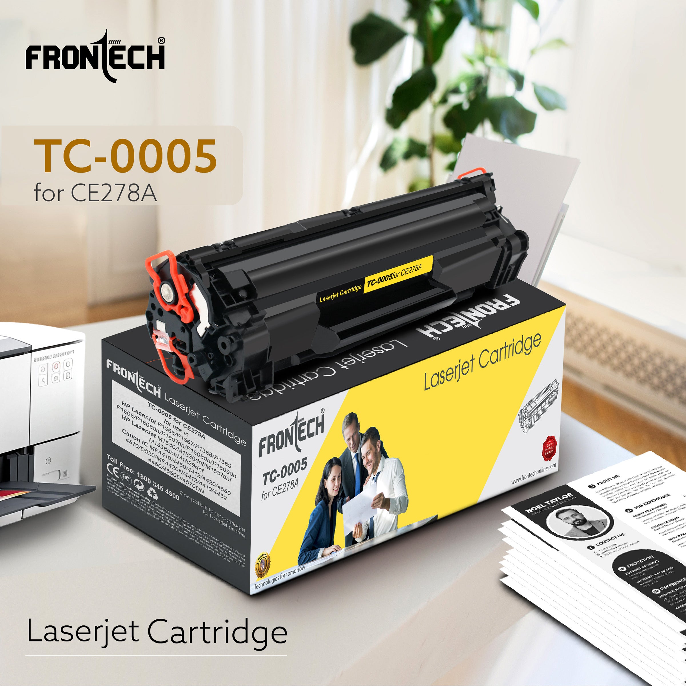 CE278A Toner Cartridge | Compatible with HP LaserJet P1560-MF4752 Series (TC-0005)