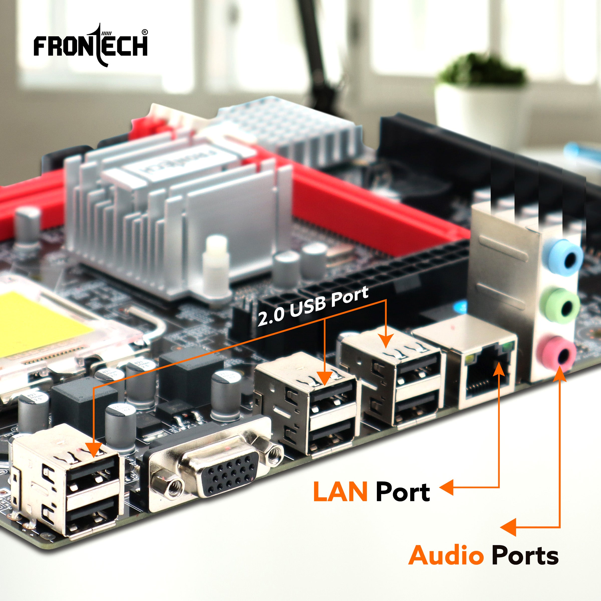 G41 Motherboard | LGA775, 2xDDR3 Slots, Core 2 Quad Support, 6+2 USB Ports, 4xSATA (FT-0464)
