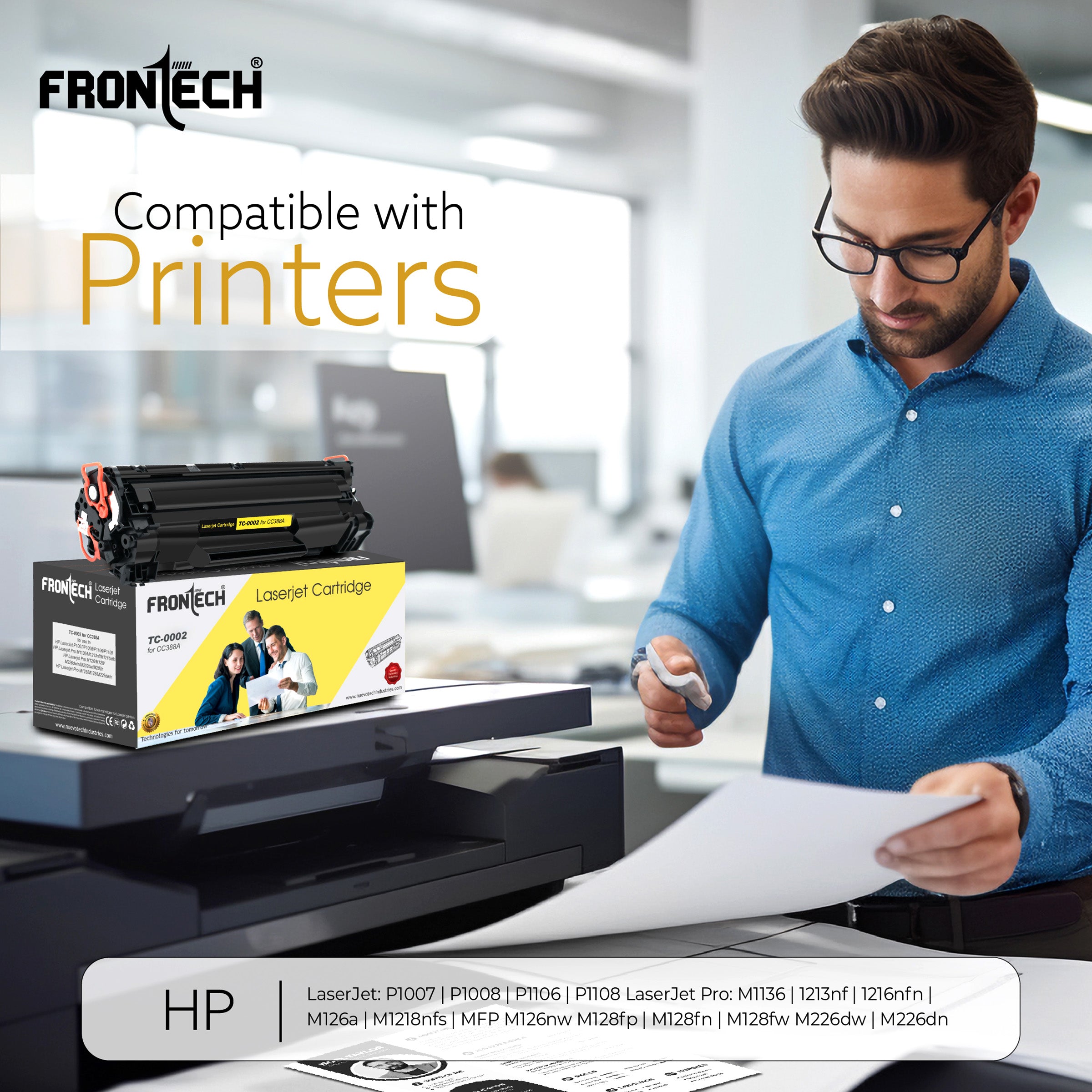 CC388A Toner Cartridge | Compatible with HP LaserJet P1007-MFP M226 Series (TC-0002)