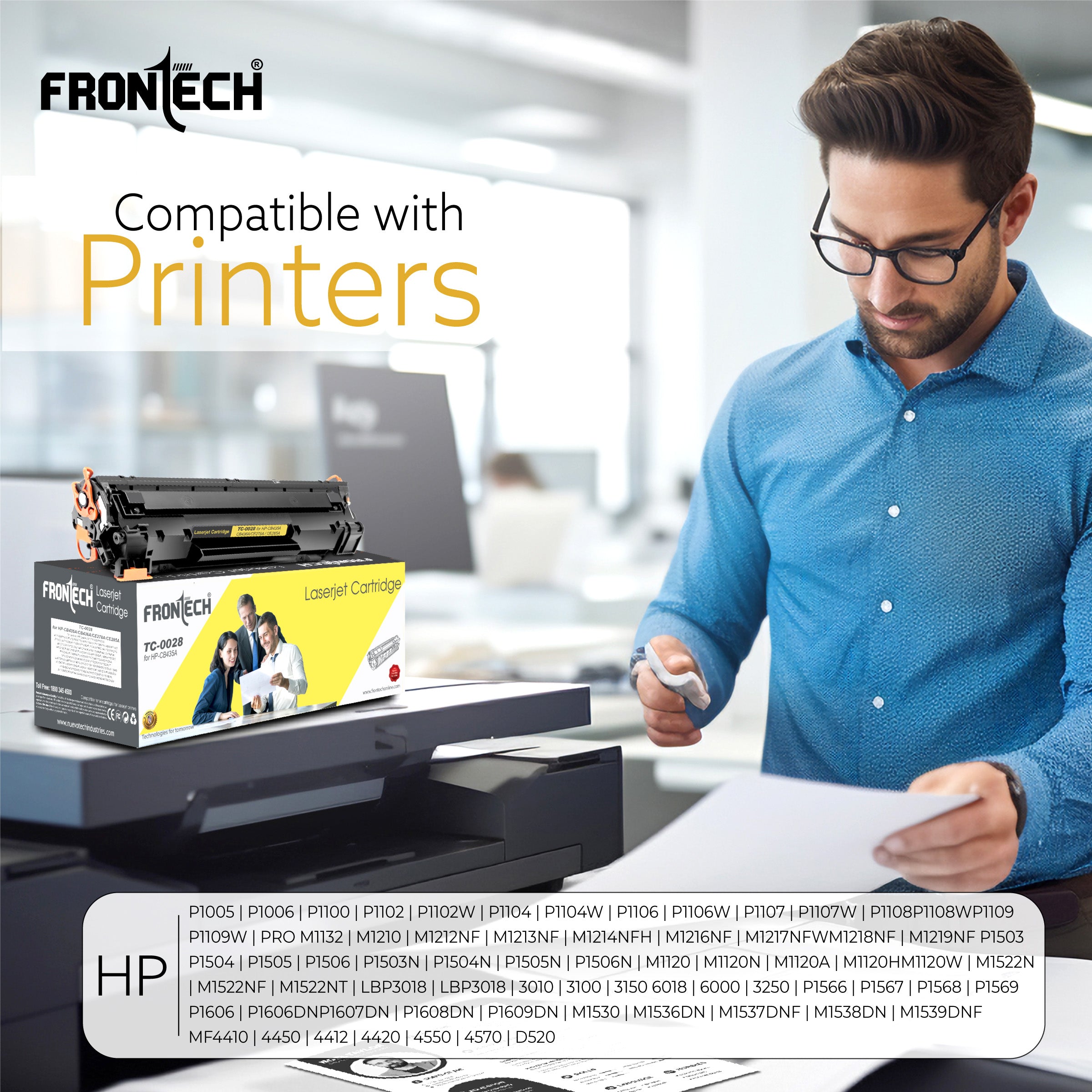 CB435A/CB436A/CE278A/CE285A Toner Cartridge | Compatible with HP P1106-P1606 Series (TC-0028)