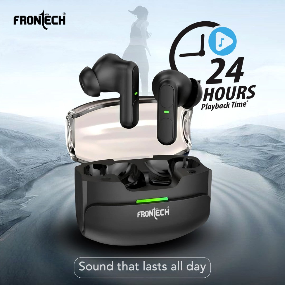 ECHO TWS Bluetooth v5.0 Earbud 24H Playtime, 30H Talk Time (EF-0070)