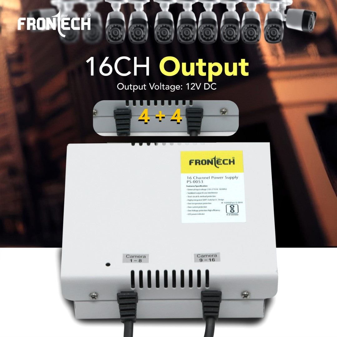 Premium 8-Channel Power Supply - Reliable 12V DC - 16 (PS-0053)