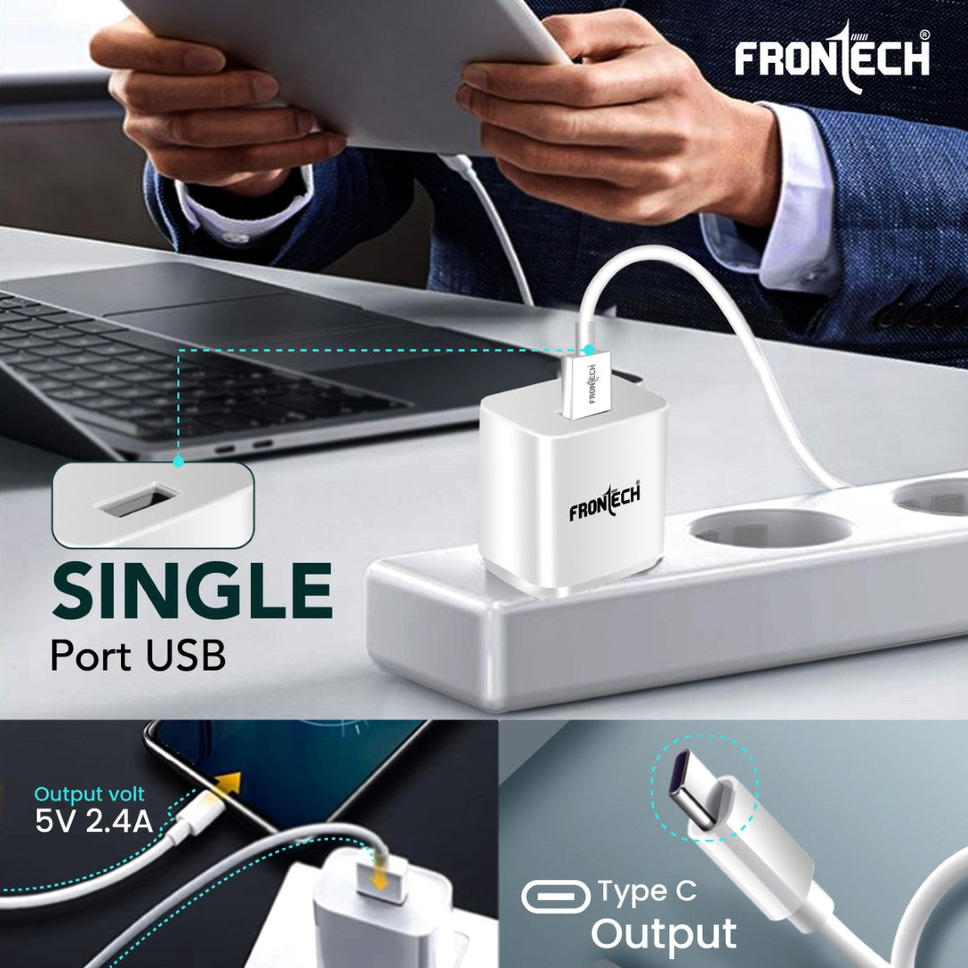 12W/2.4A Mobile Charger | Ultra Fast Charging, Quick Charge 3.0, (0951CW, White)
