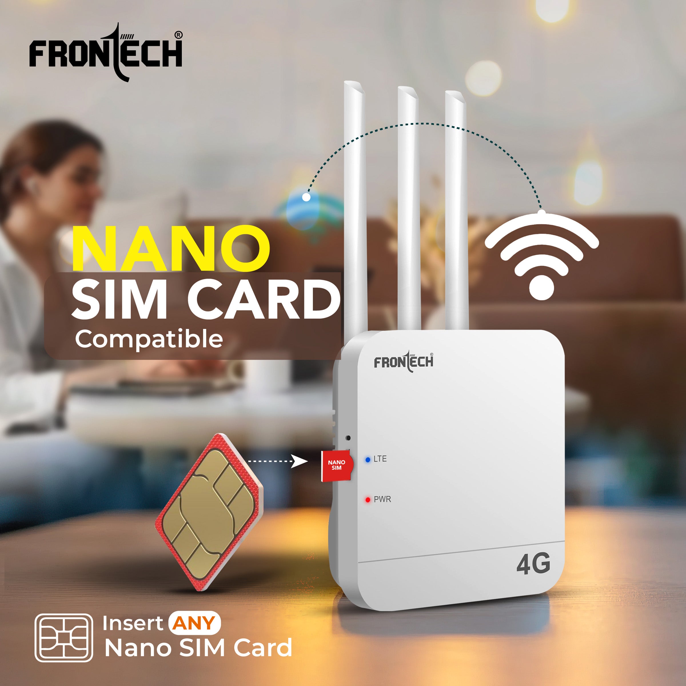 Frontech NC-0035 4G/5G WiFi Router – Blazing Speed, Compact Design & Eco-Smart Connectivity | Made in India