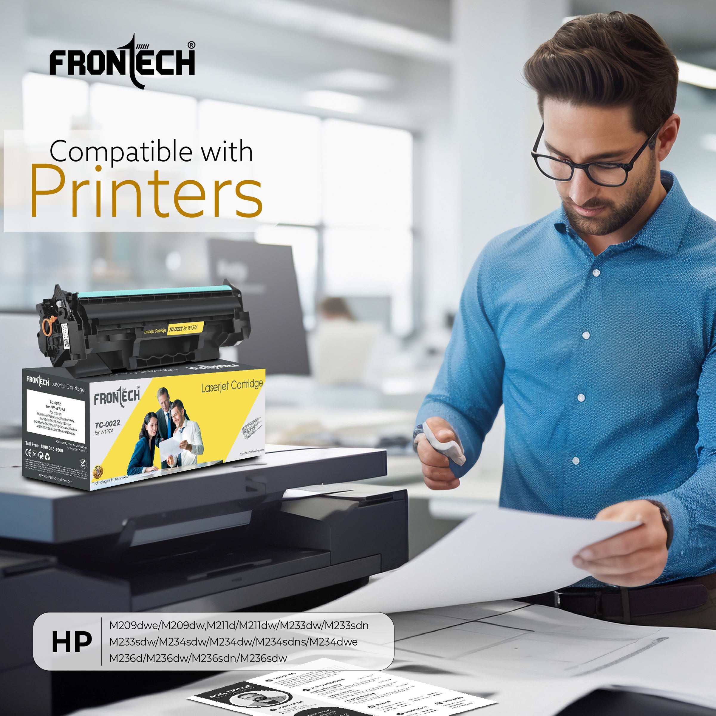 W137A Toner Cartridge | Compatible with HP LaserJet M209-M236 Series (TC-0022)