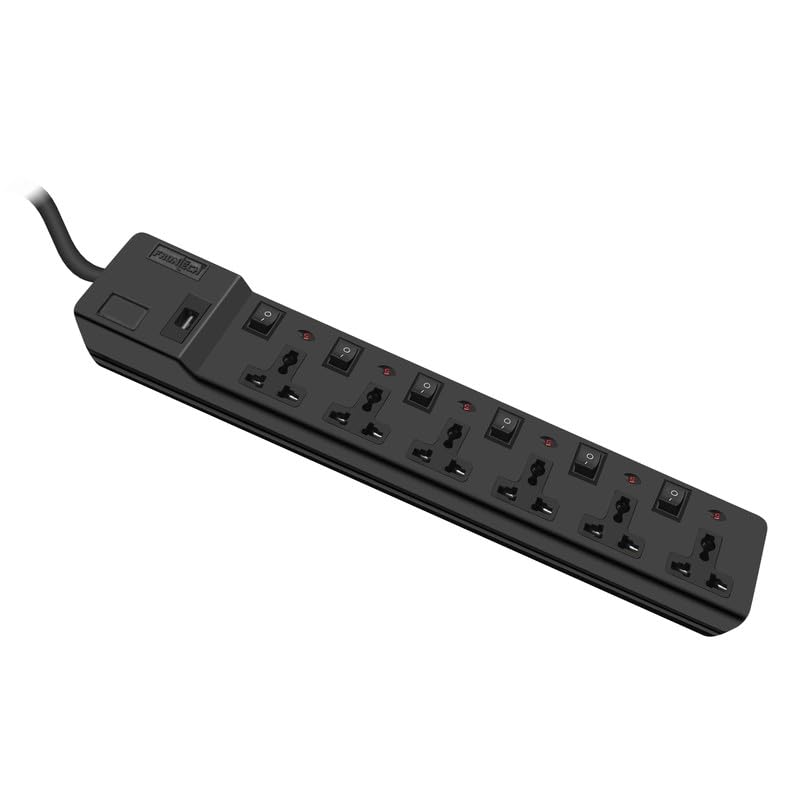 Extension Cord with 6 Universal Sockets, 6 Switches (3515)