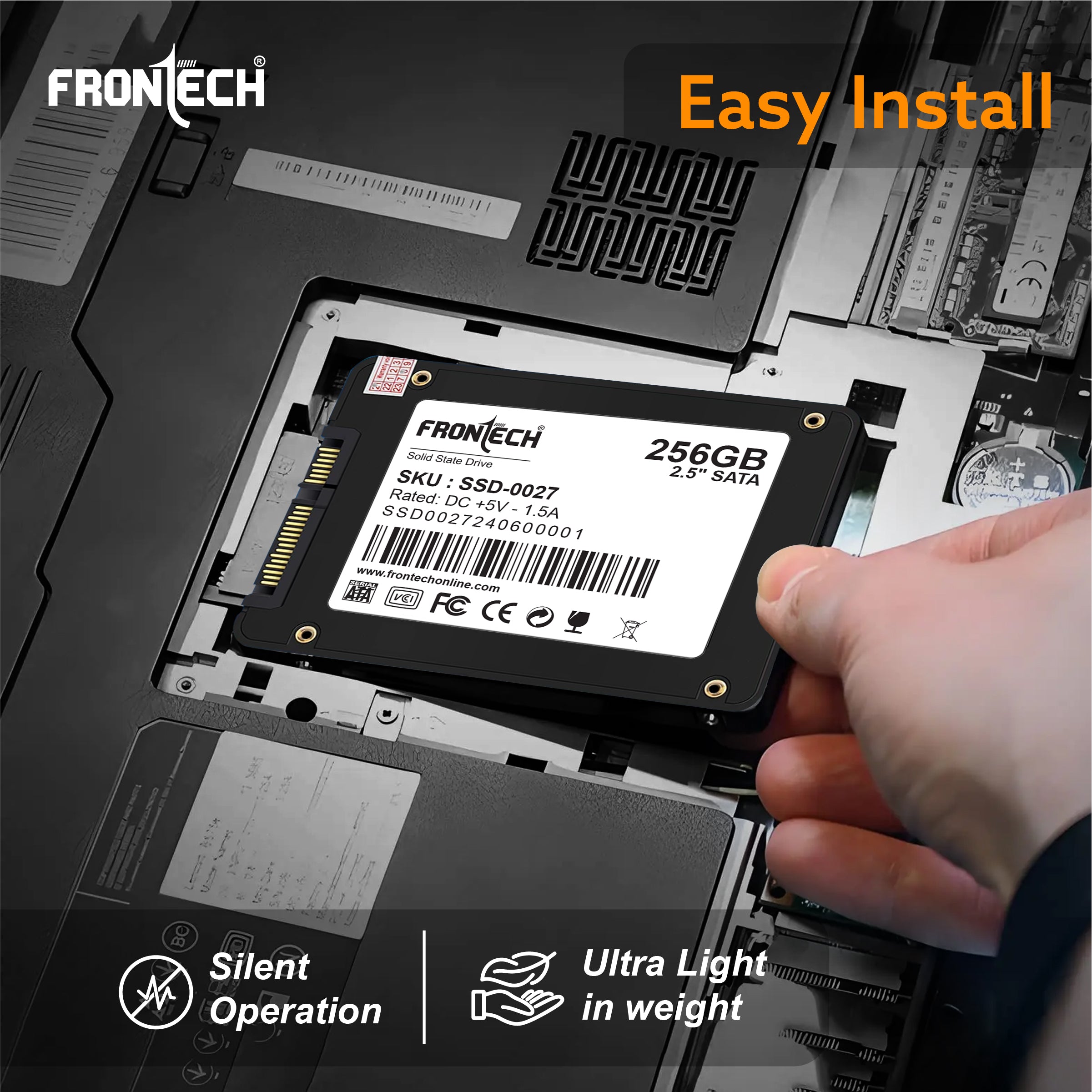 2.5 SATA III Internal SSD 256GB (SSD-0027)