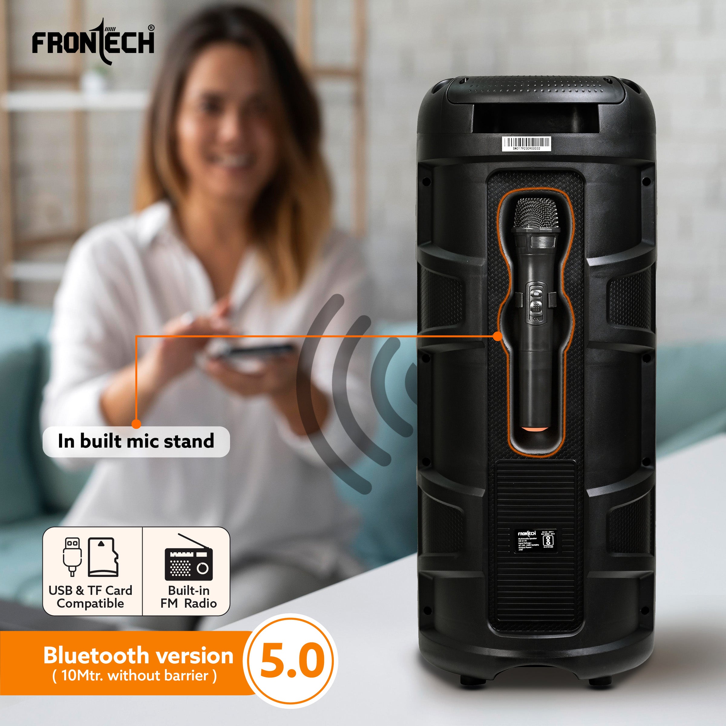 Groove Multimedia 24W Wireless Trolley Speaker (SW-0179)
