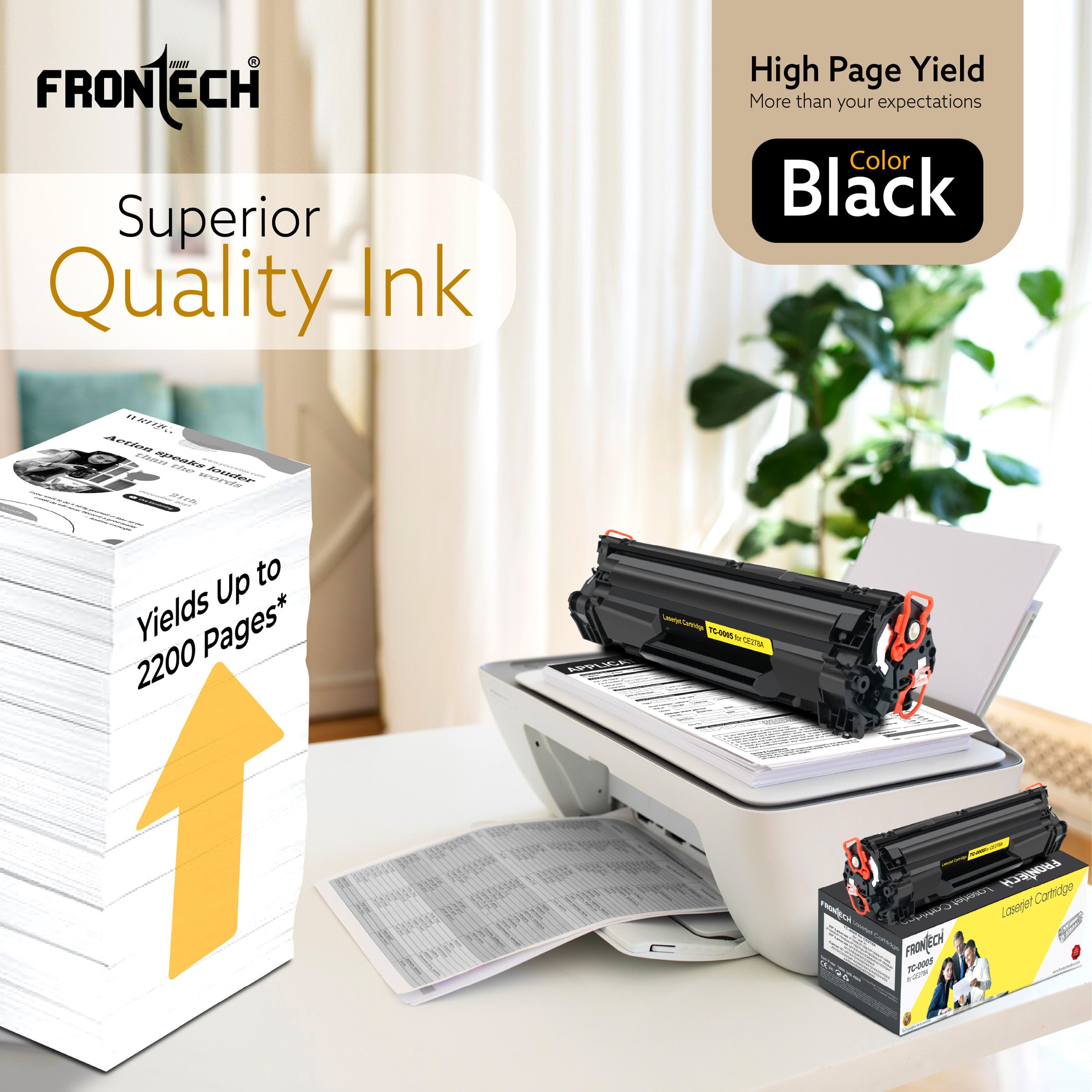 CE278A Toner Cartridge | Compatible with HP LaserJet P1560-MF4752 Series (TC-0005)