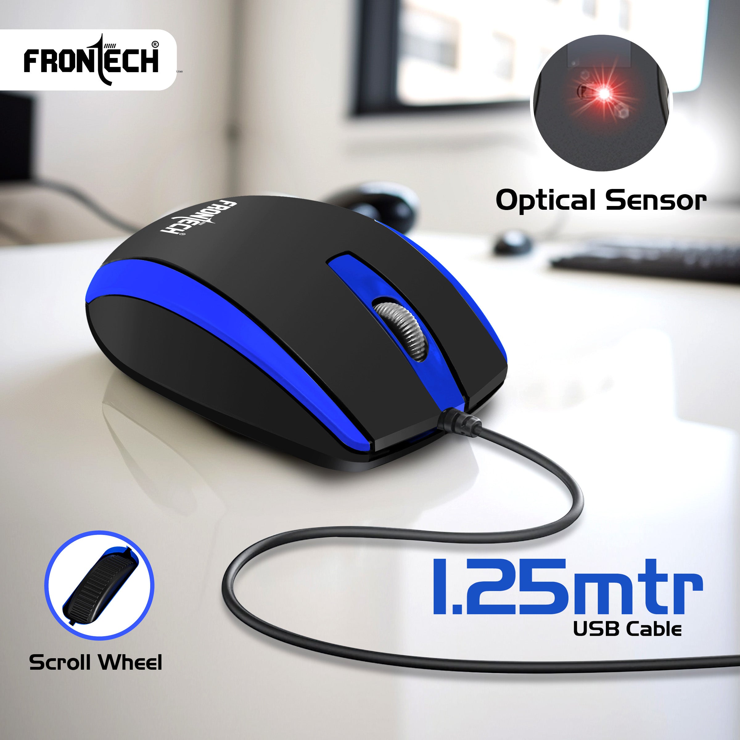 Wired Optical Mouse 1000 DPI (MS-0046)