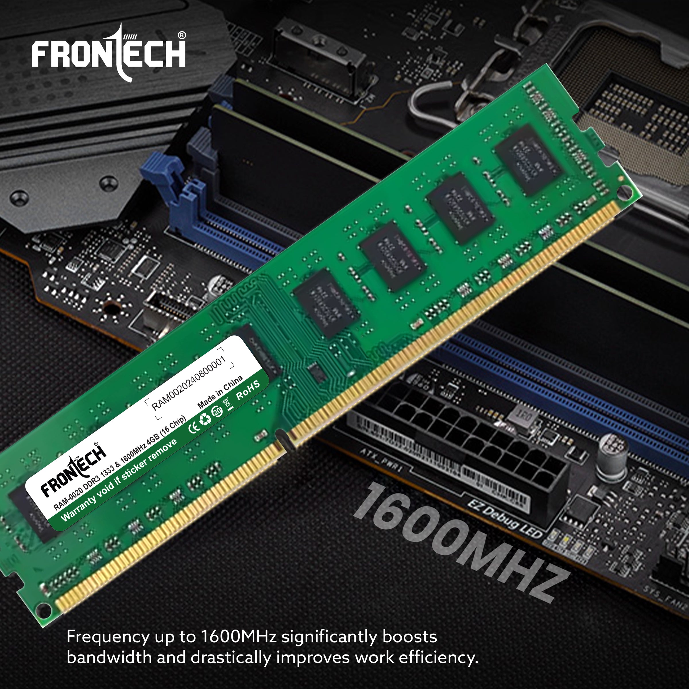 4GB DDR3 1333/1600 MHz Desktop RAM Memory (RAM-0020)
