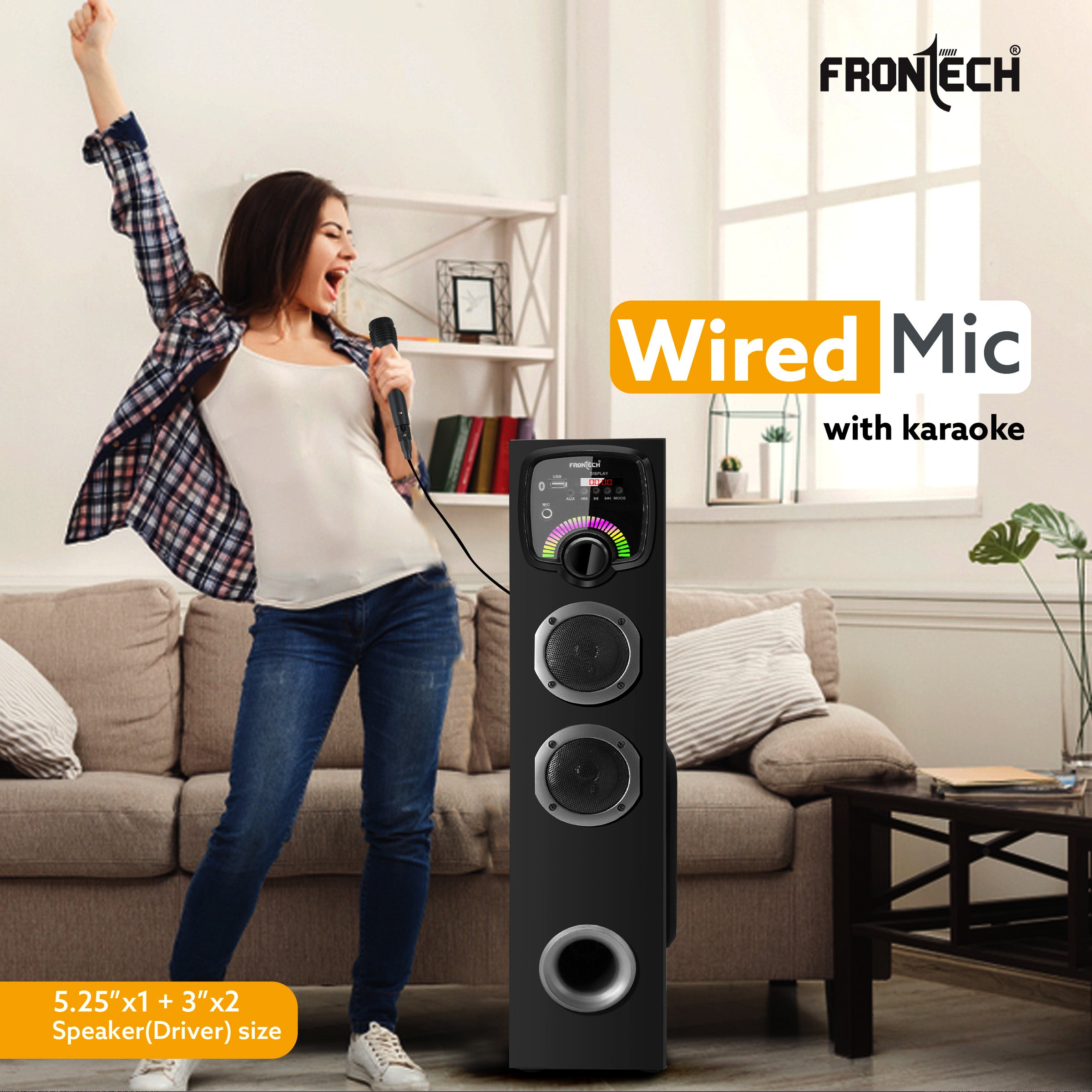 Spark Wireless 60W Bluetooth 5.0 Tower Speaker System (SW-0163)