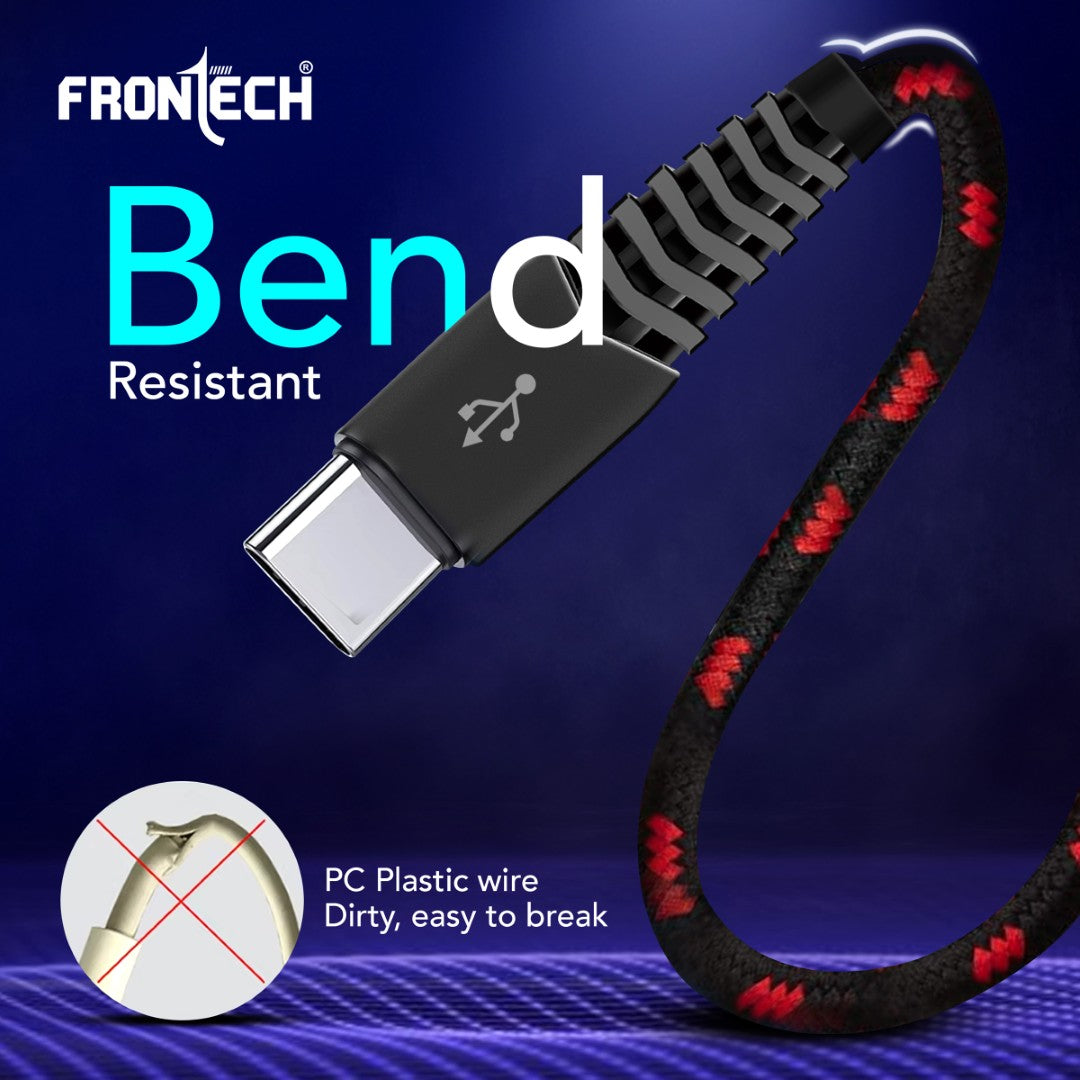 17W Super Fast Charging Braided USB to Type-C Cable | 1M, 3.4A (1035)