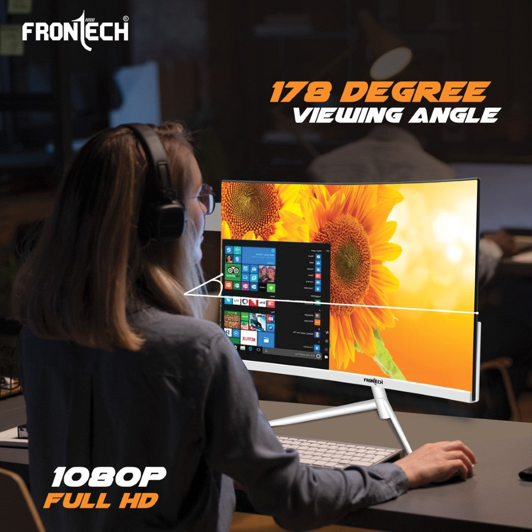 24'' Ultima Series Curved LED Monitor | 100Hz, 1920x1080 | 1800R Curve,Bezel-Less Design (MON-0077)