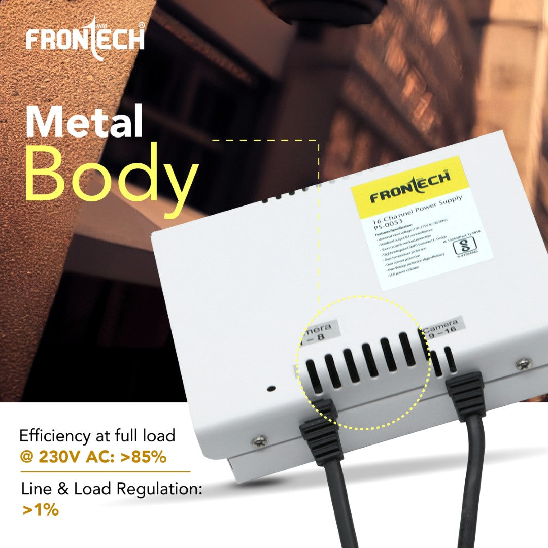 Premium 8-Channel Power Supply - Reliable 12V DC - 16 (PS-0053)