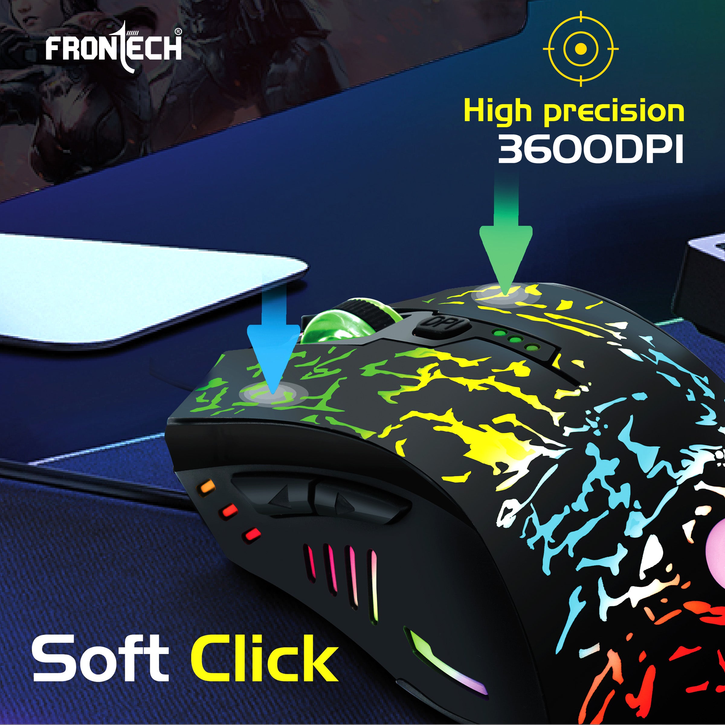 Wired Gaming Mouse 3600 DPI (MS-0082)