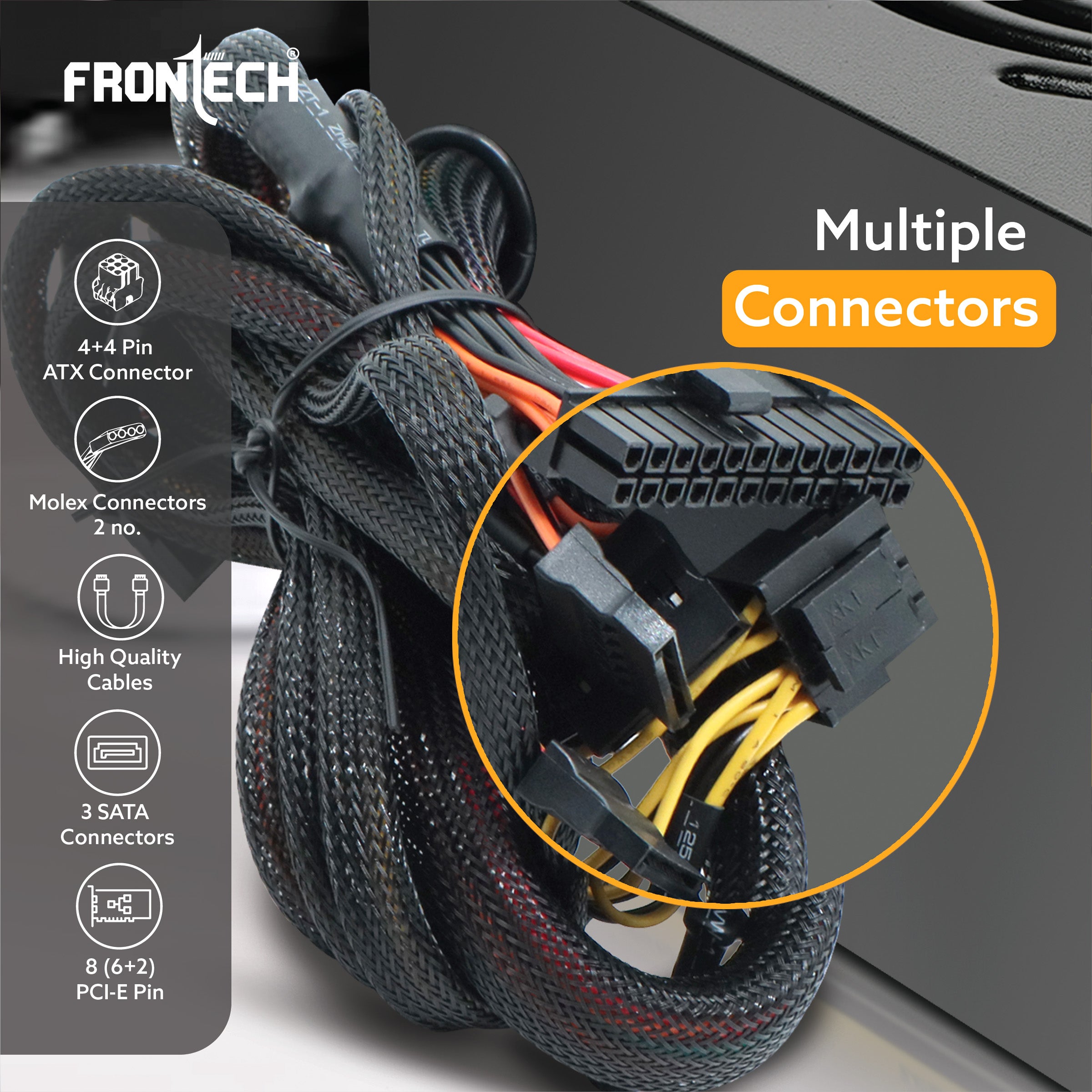 Pro Gaming 500W PSU with Built-in Protections and Smart Cooling (PS-0014)