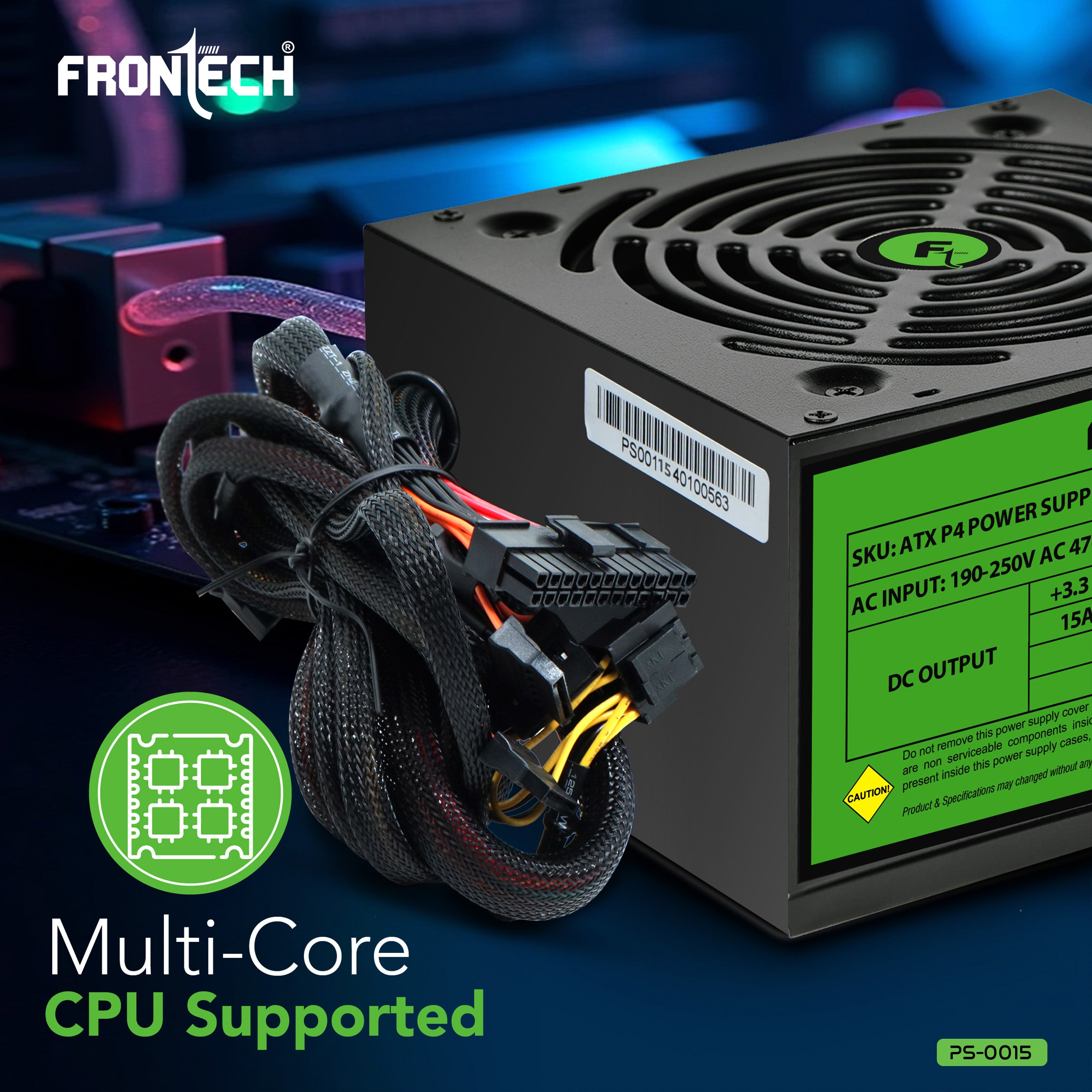 Frontech PRO 1200 PS-0015: High-Performance Power Supply Engineered for Peak Performance and Precision