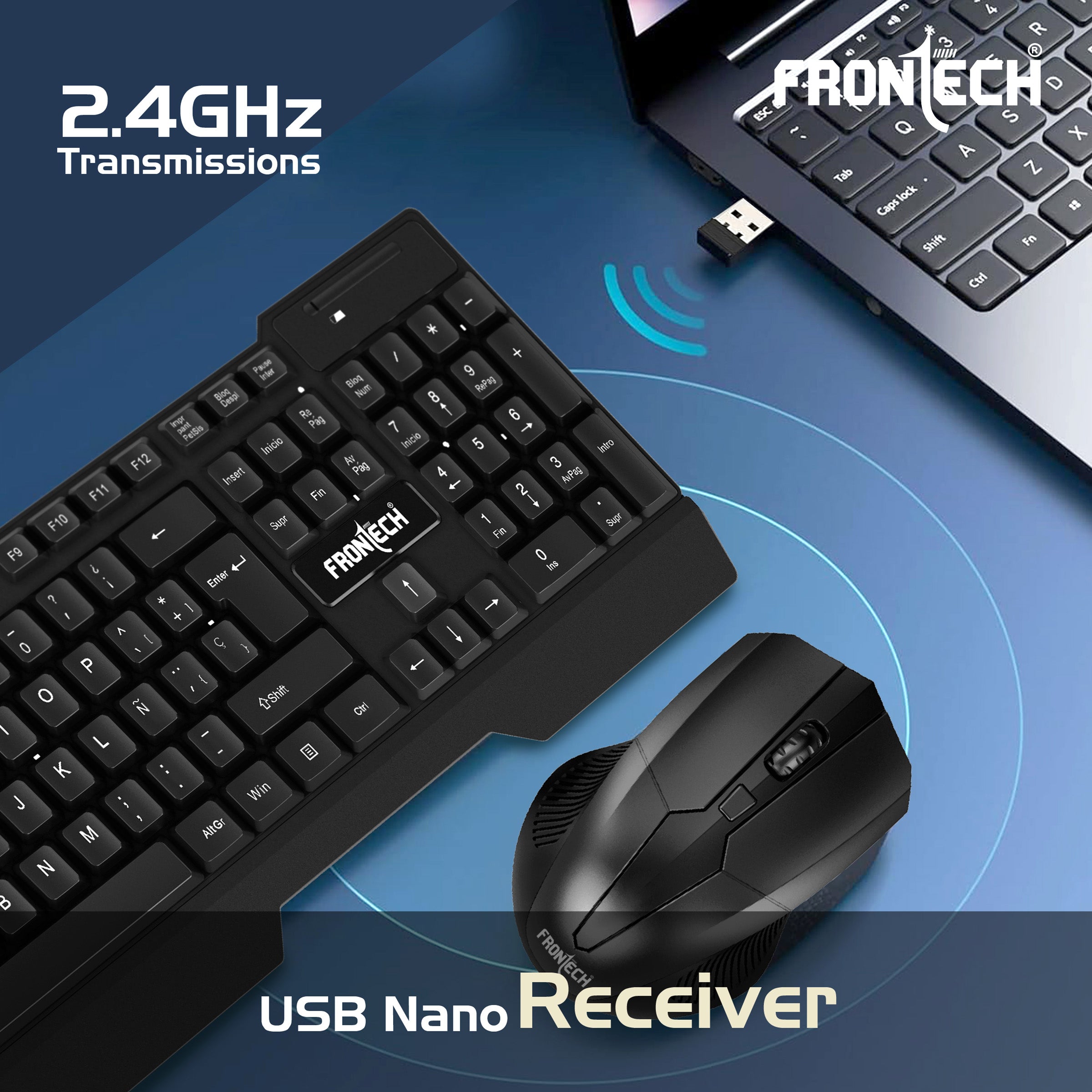 Wireless Keyboard and Mouse Combo (KB-0025)