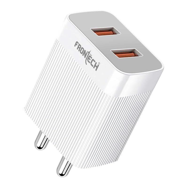 12W Dual USB Mobile Charger | Fast Charging, Type-C Cable Included (MCH-0003)